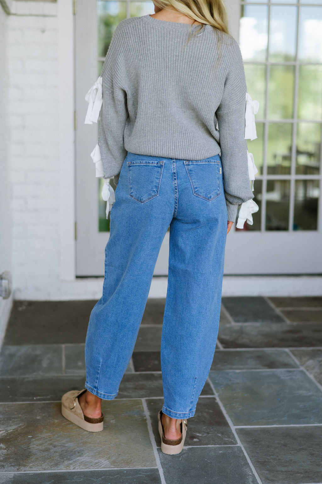 Slouchy High Waisted Jeans-Medium