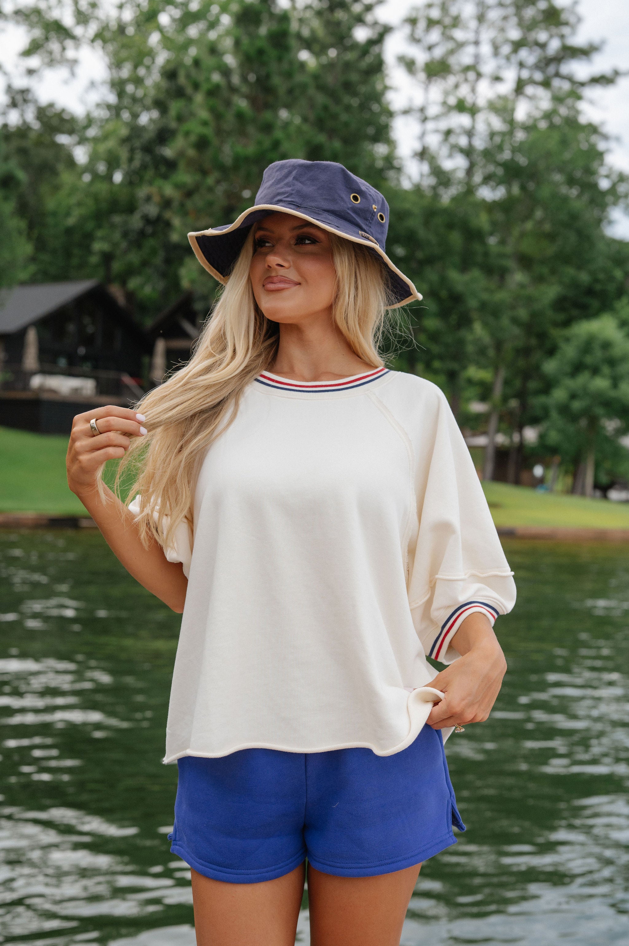 Striped Banded Top