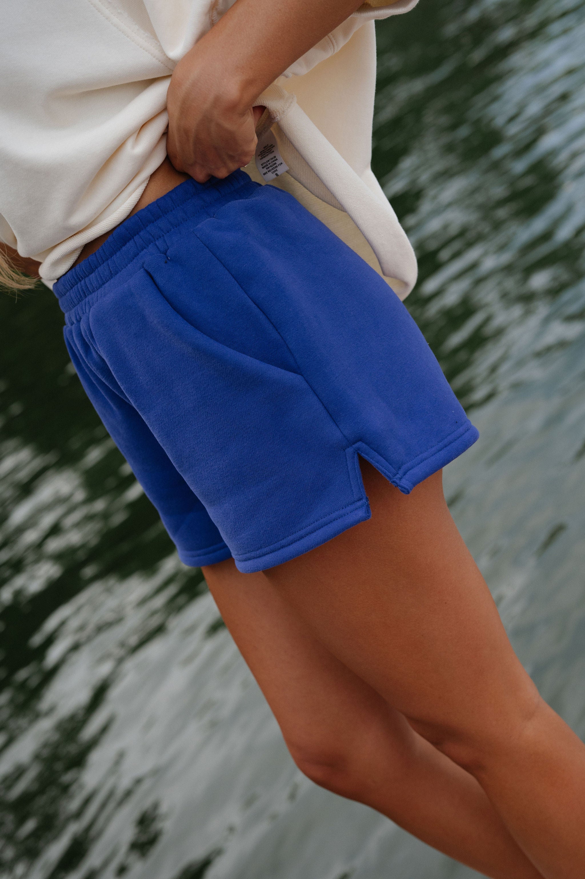Elena Lounge Shorts-Royal Blue