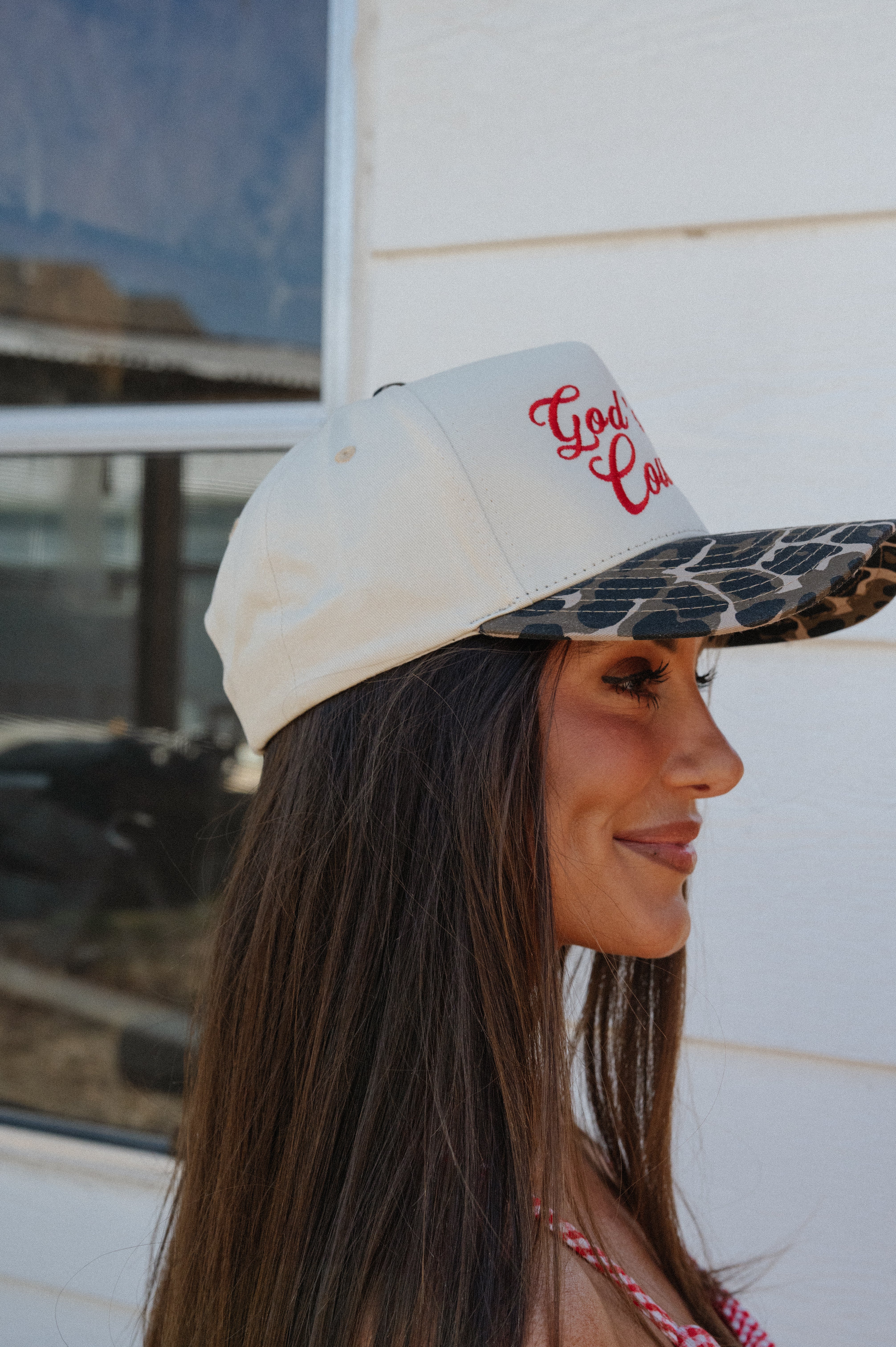 "God's Country" Trucker Hat-Leopard