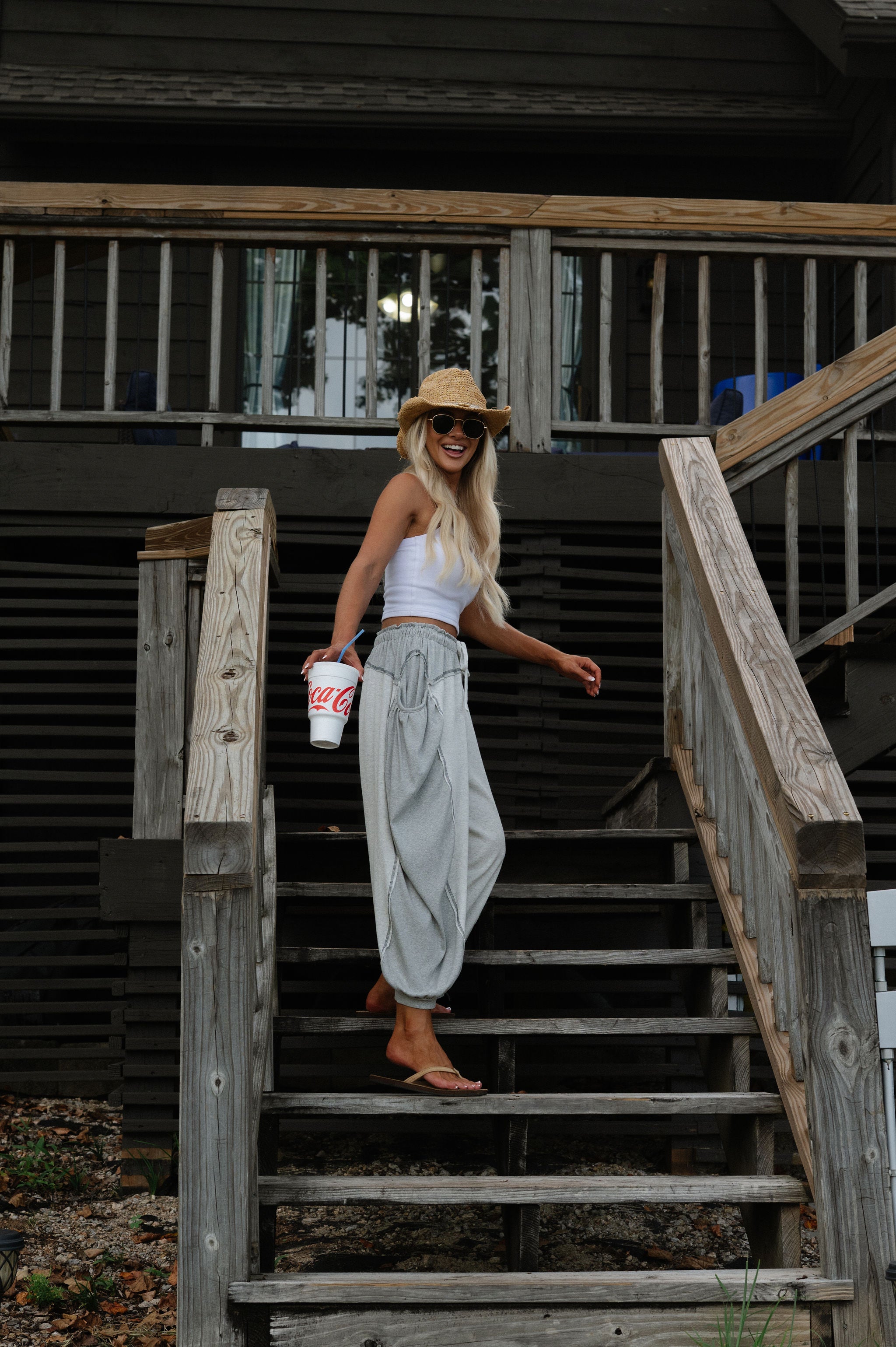 Jessie Relaxed Pants-Heather Grey