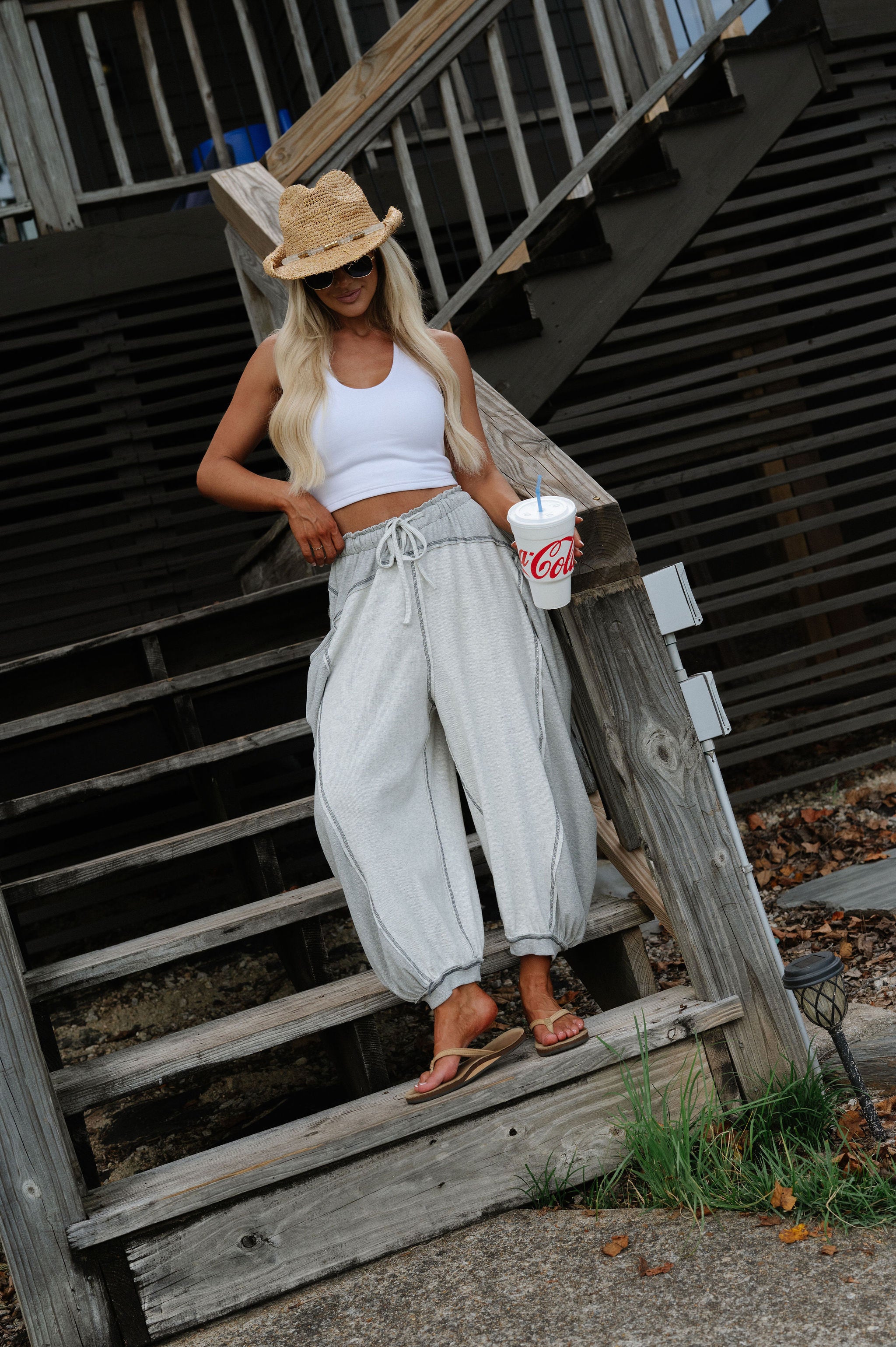 Jessie Relaxed Pants-Heather Grey