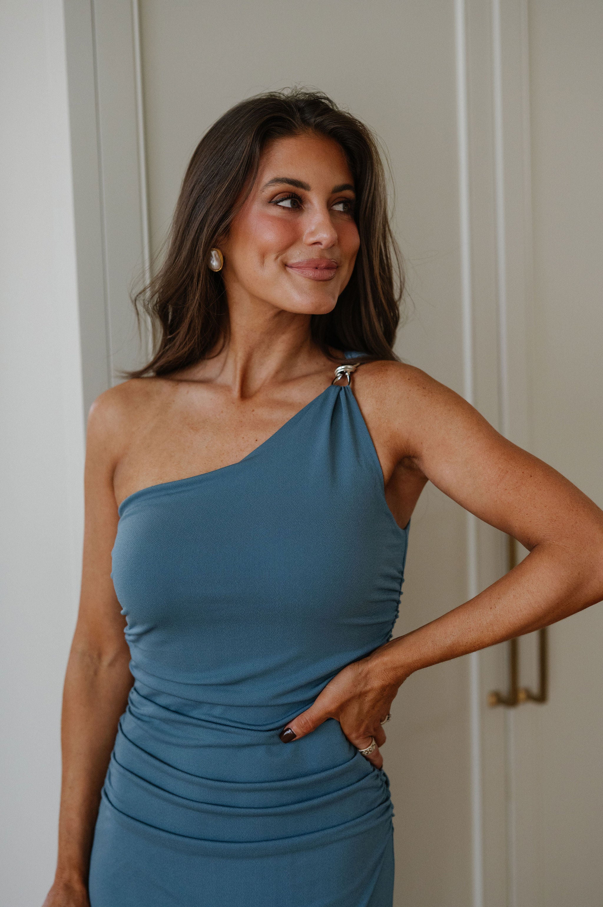 Allison Maxi Dress-Teal