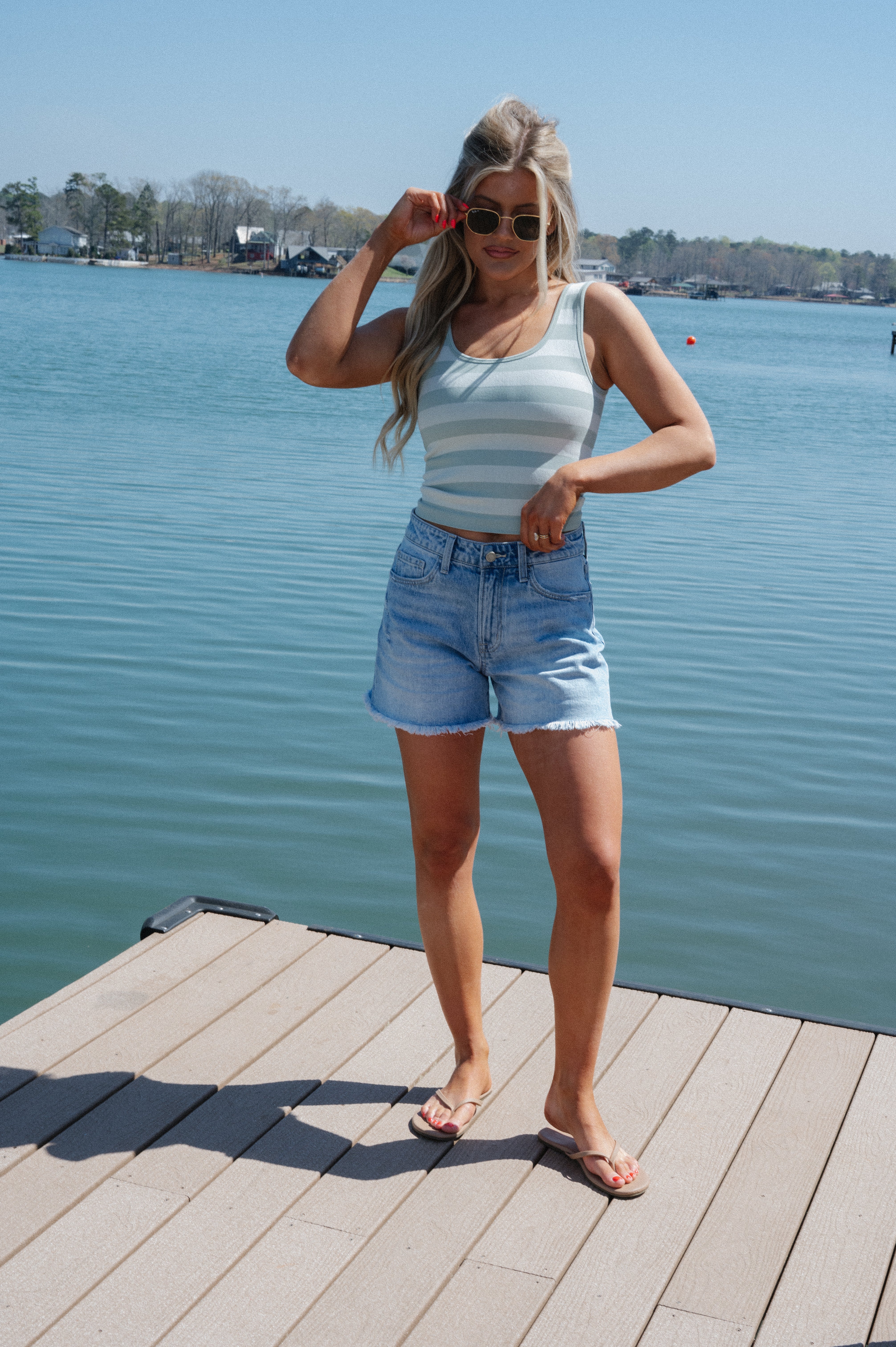 High-Rise Boyfriend Denim Short