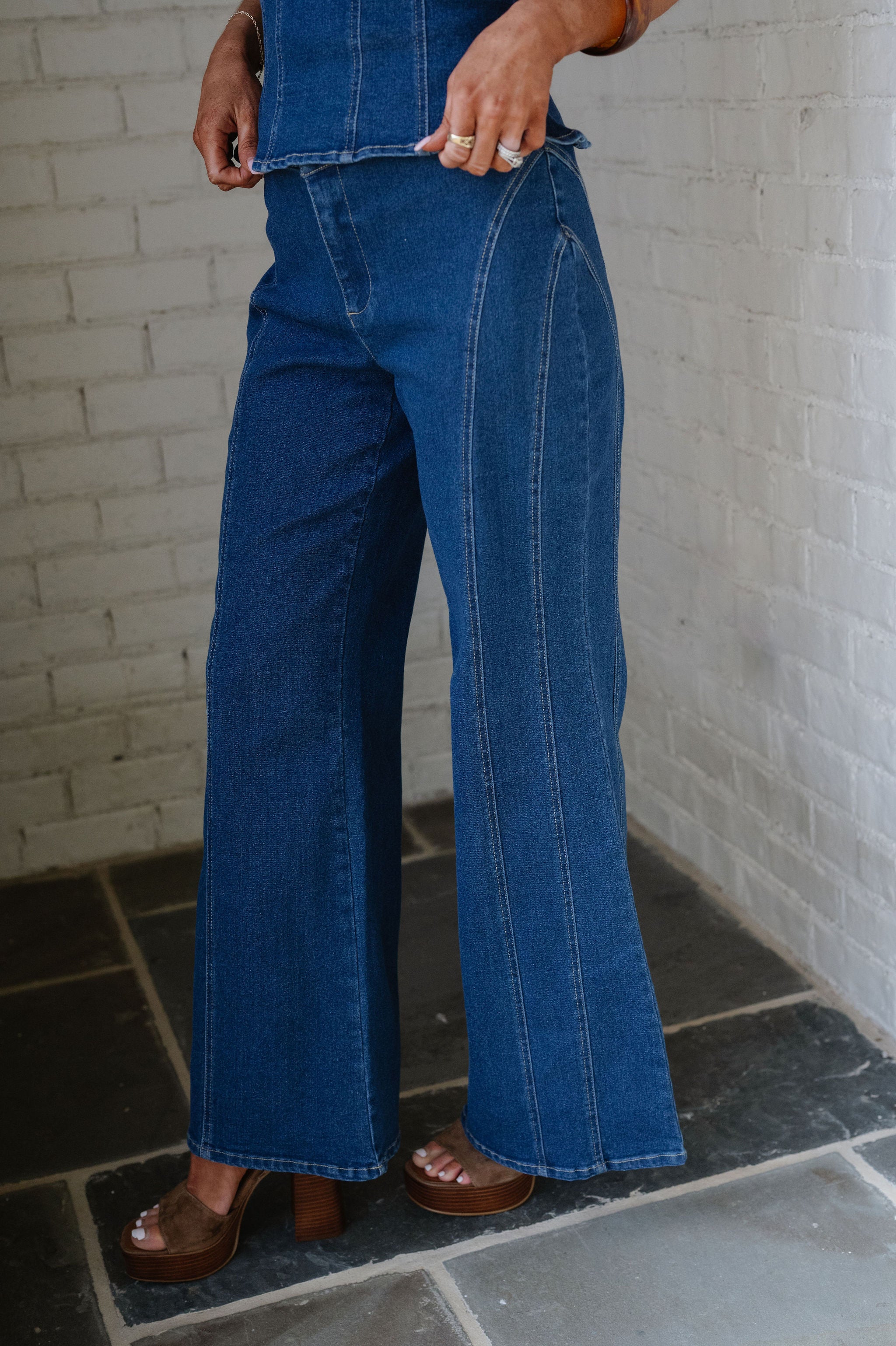 Annie Pants Set-Denim