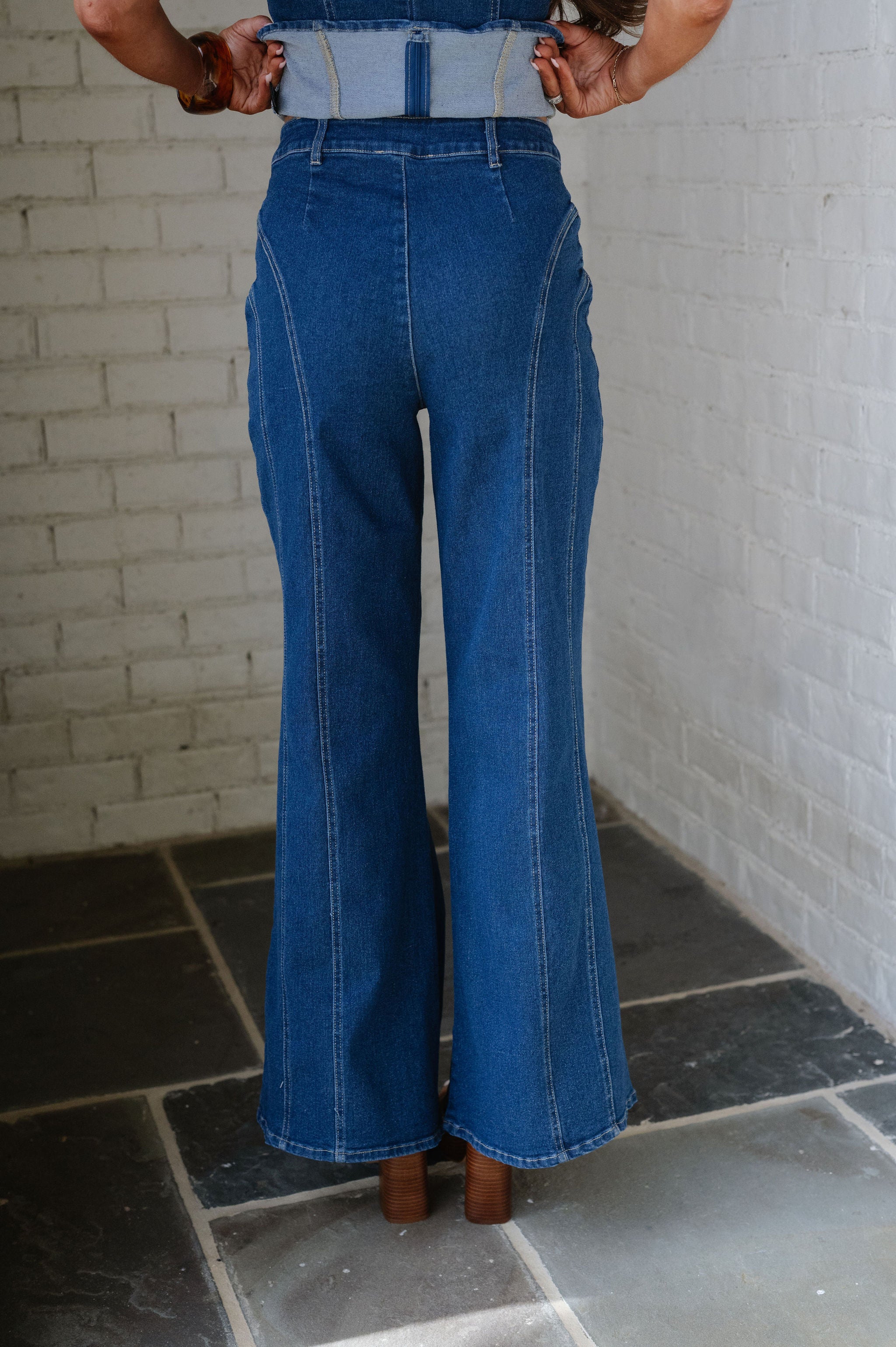 Annie Pants Set-Denim