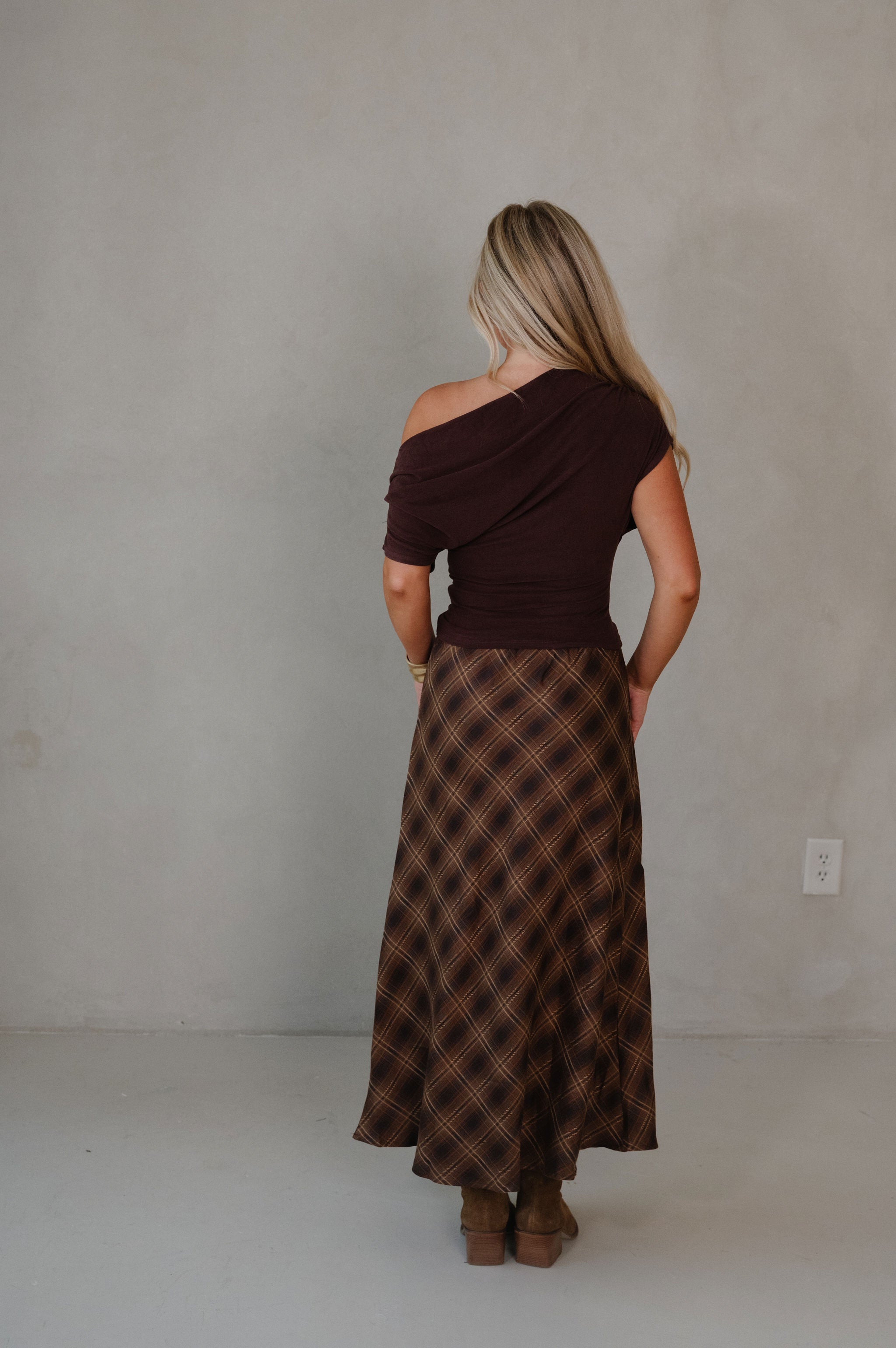 Blaze Midi Skirt- Plaid