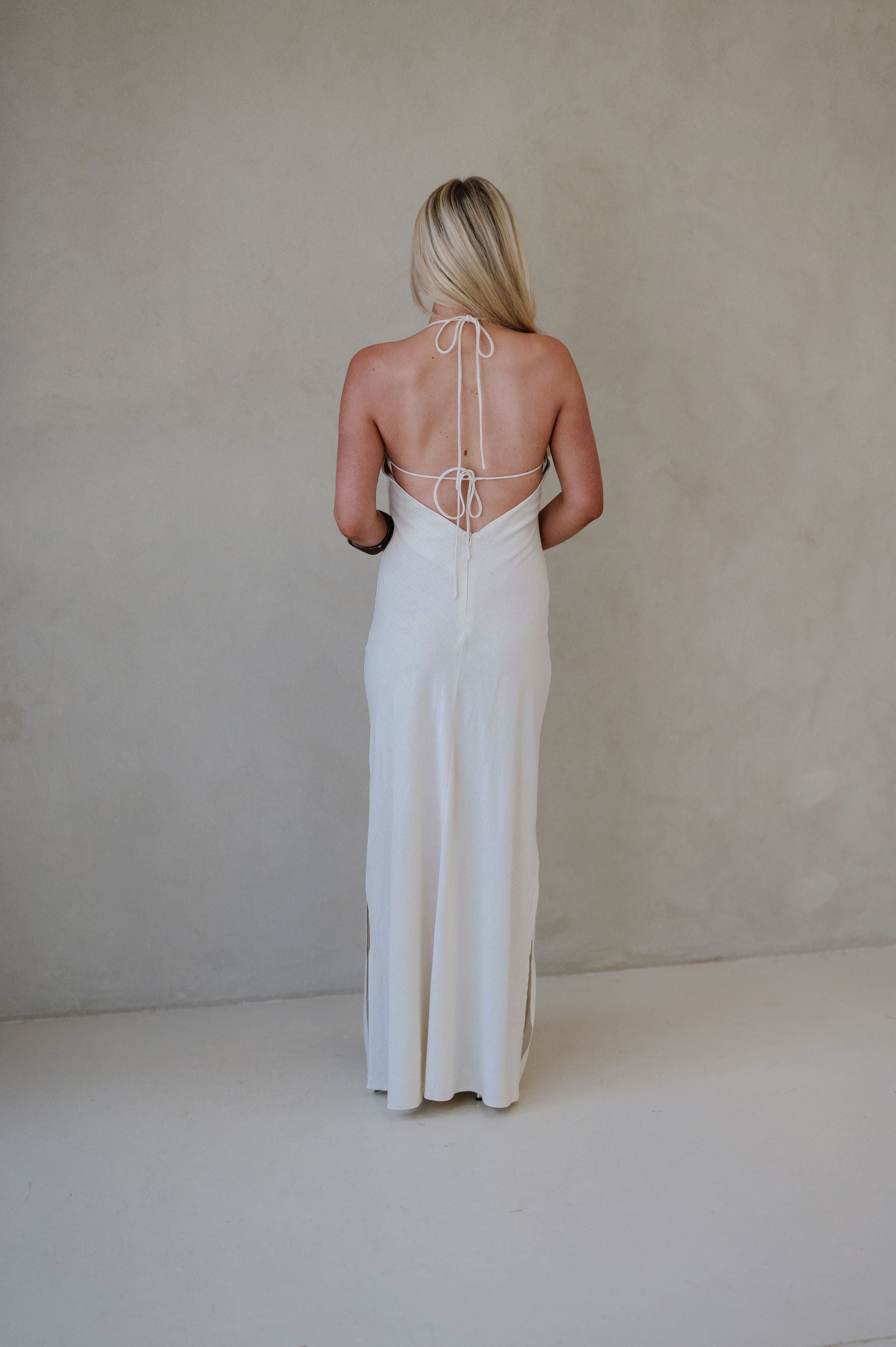 Monique Maxi Dress-Oatmeal