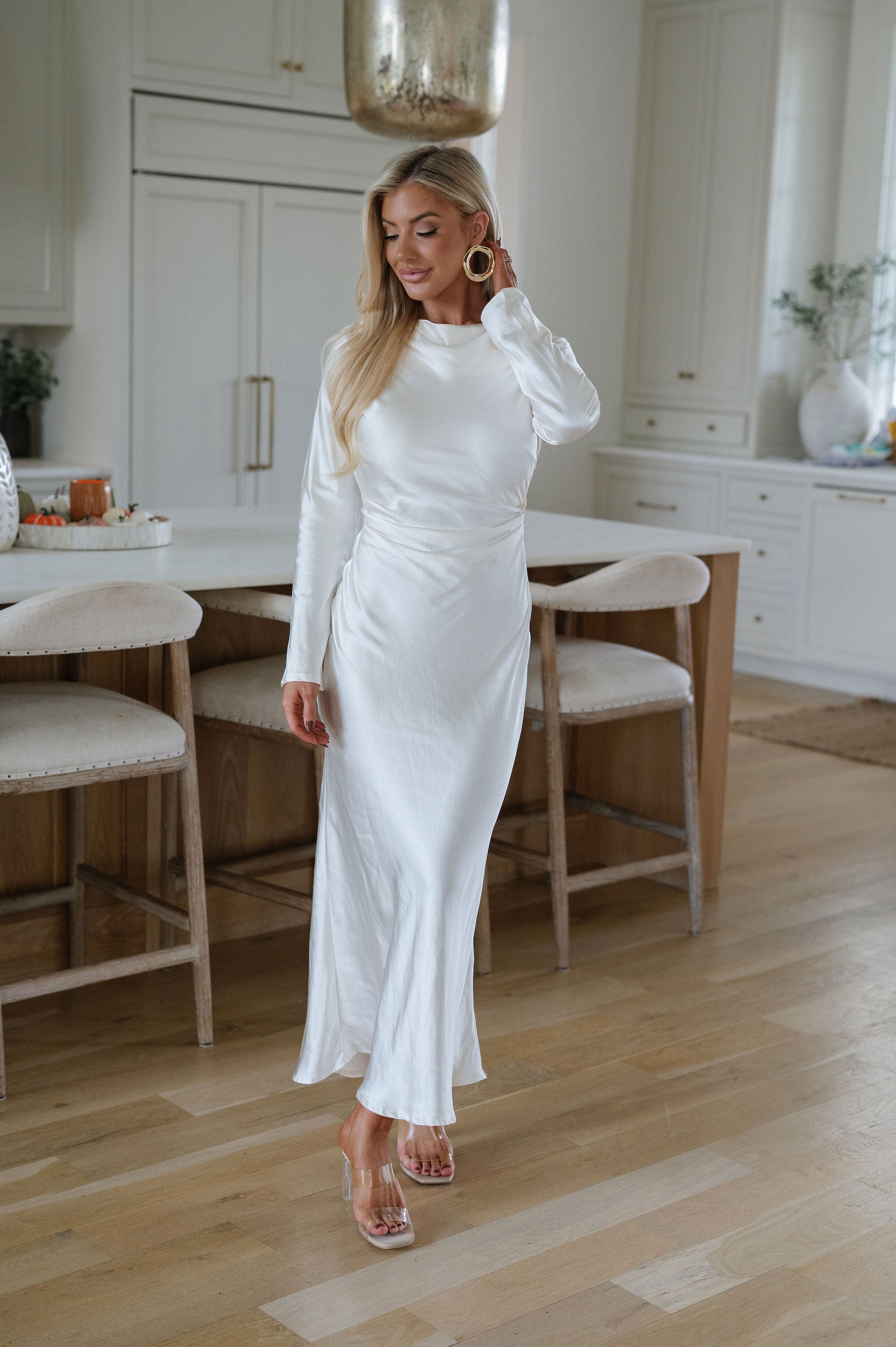 Poppy Maxi Dress-Oyster