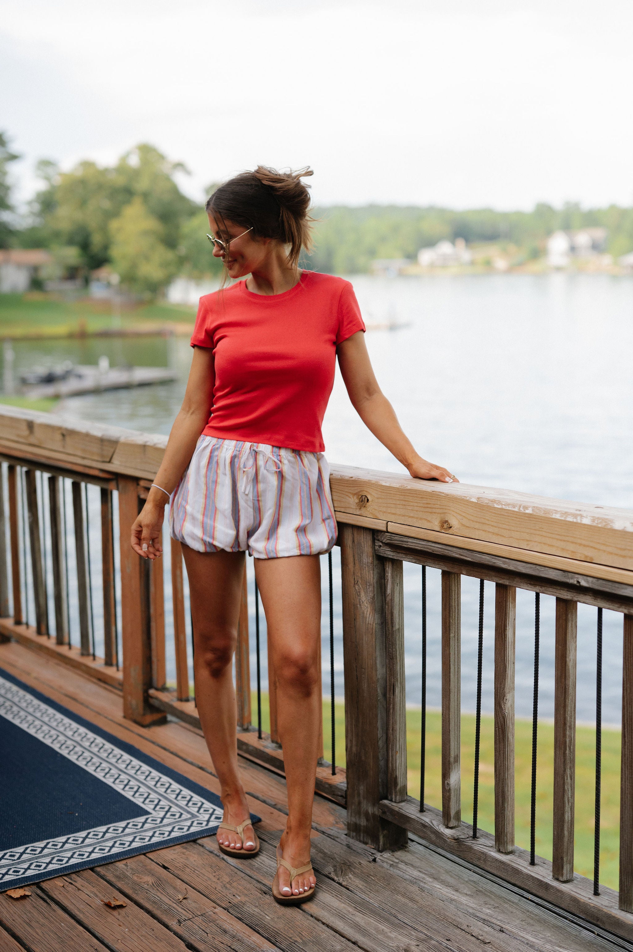 Sadie Baby Tee-Red