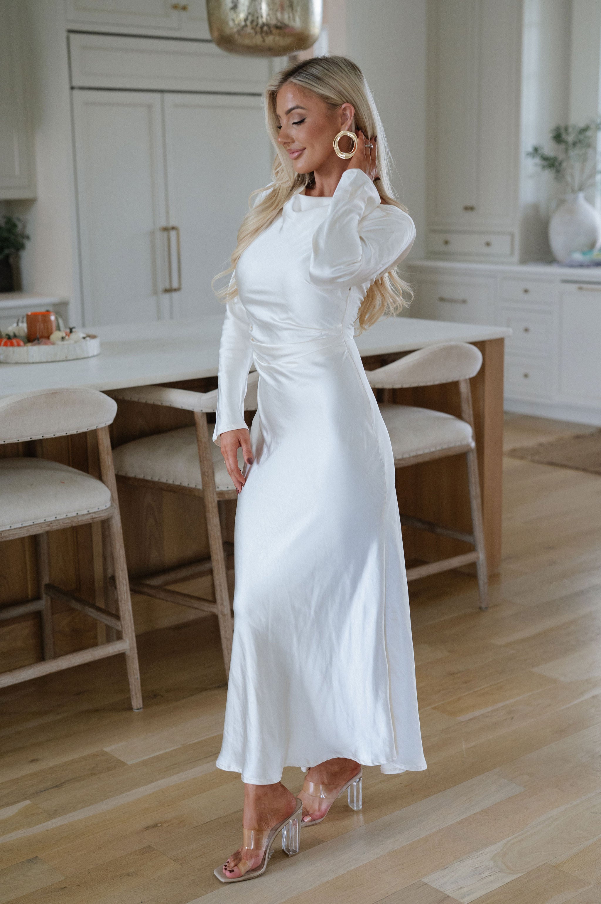 Poppy Maxi Dress-Oyster