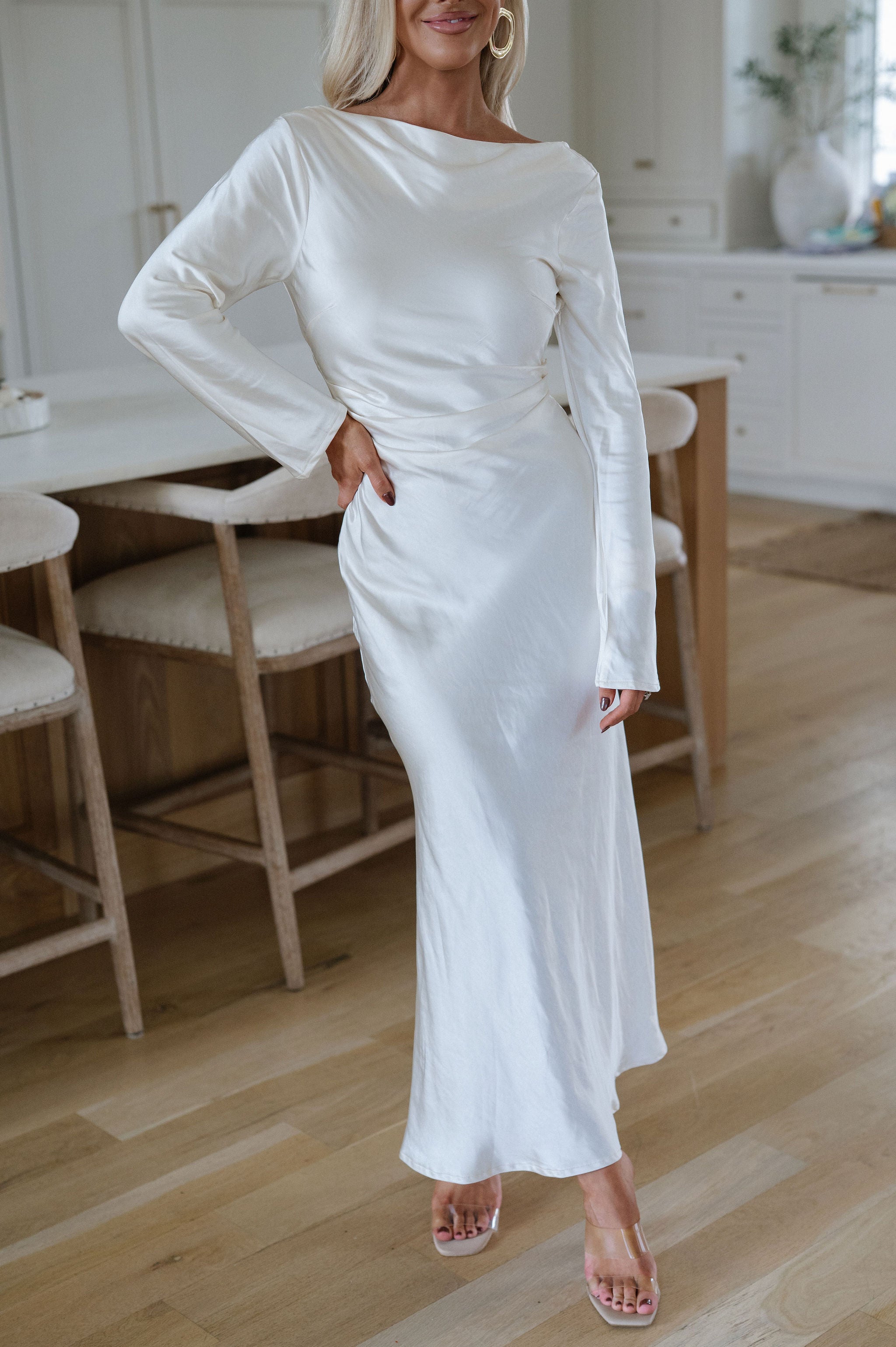 Poppy Maxi Dress-Oyster