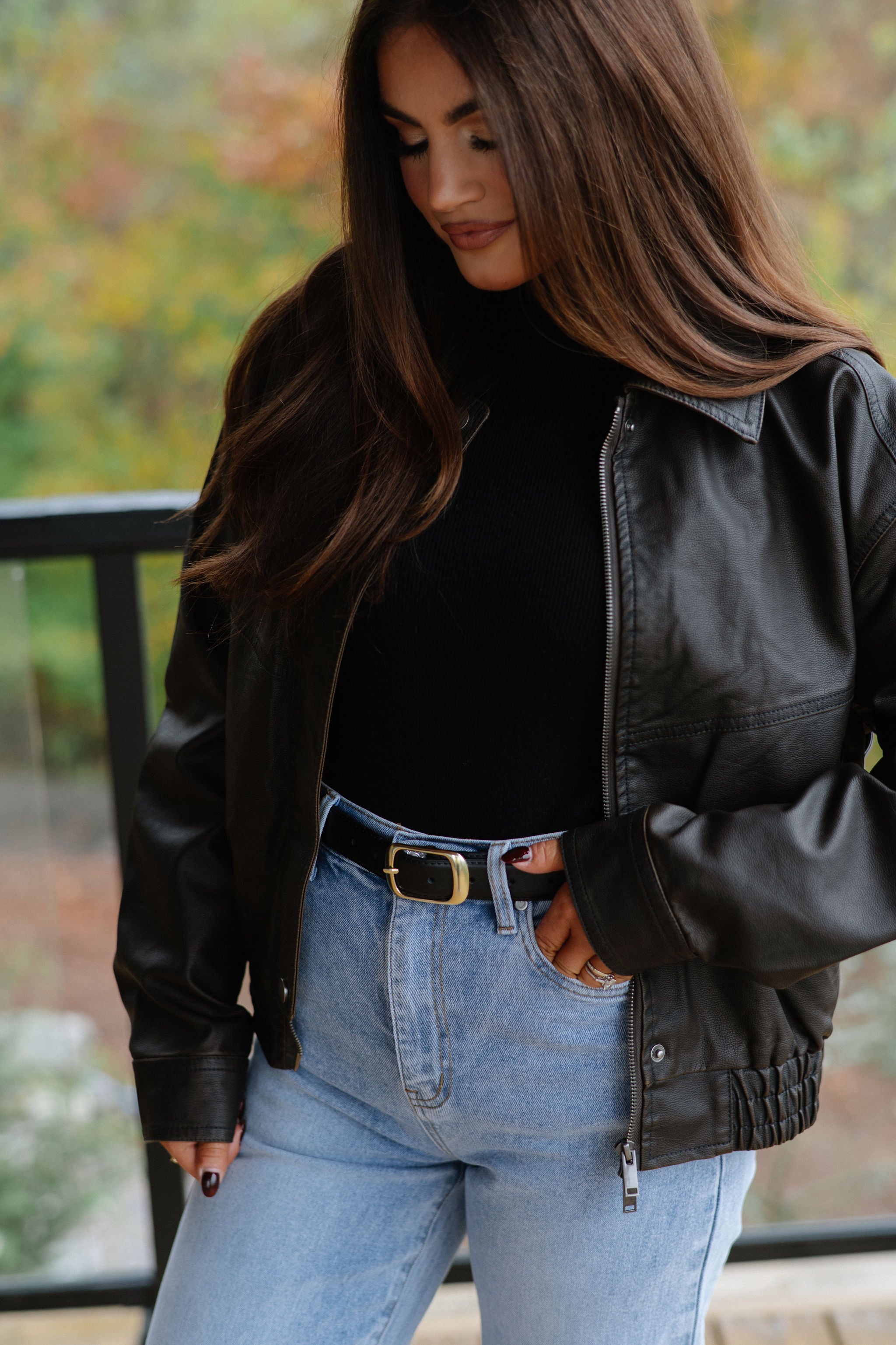 Claud Leather Jacket-Brown