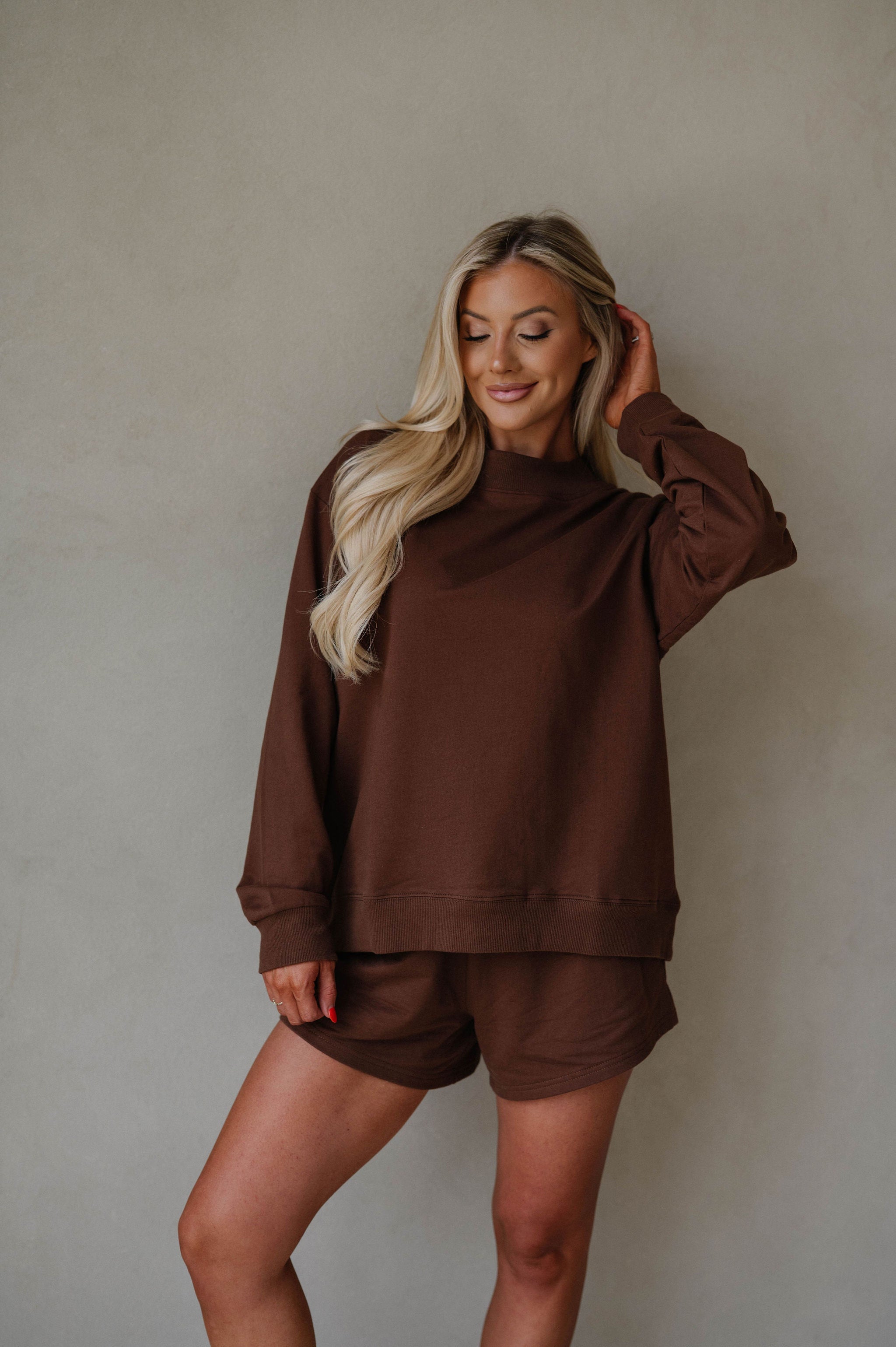 Brooke Shorts Set- Chocolate