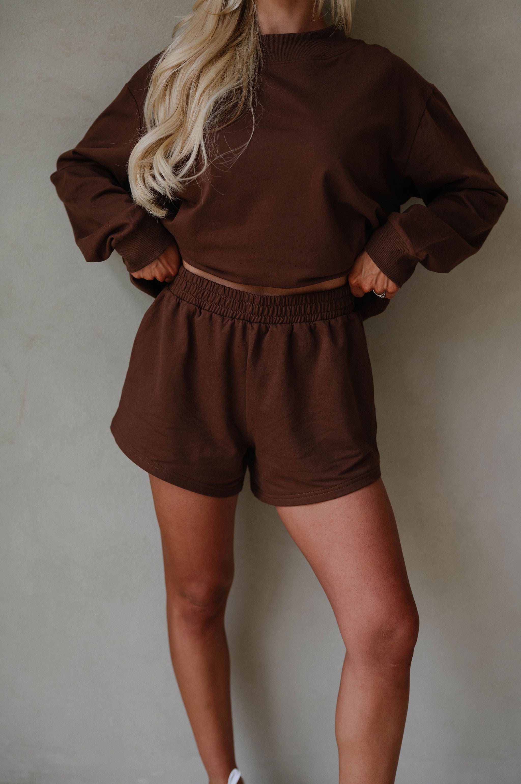 Brooke Shorts Set- Chocolate
