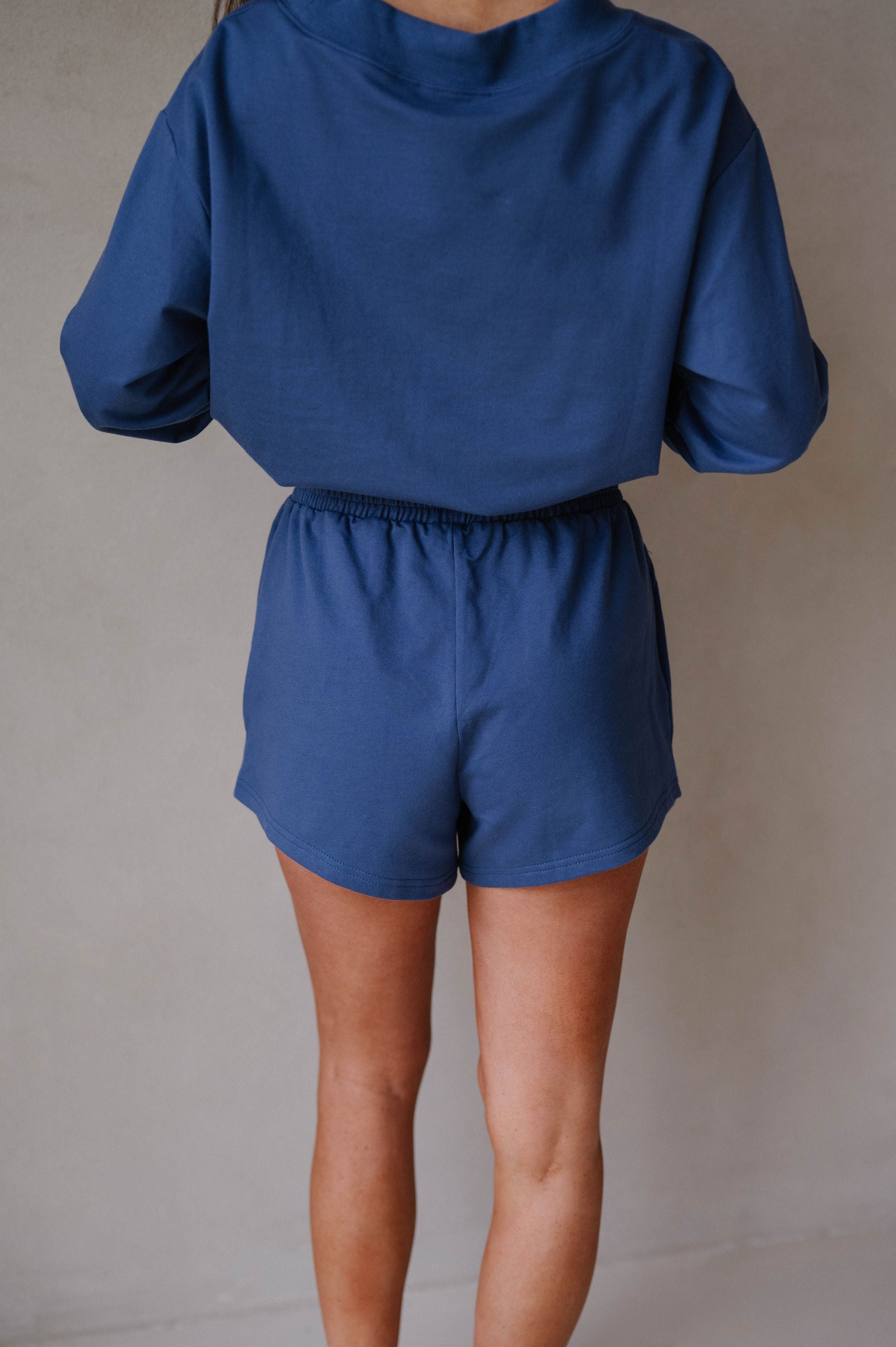 Brooke Shorts Set- Denim Blue
