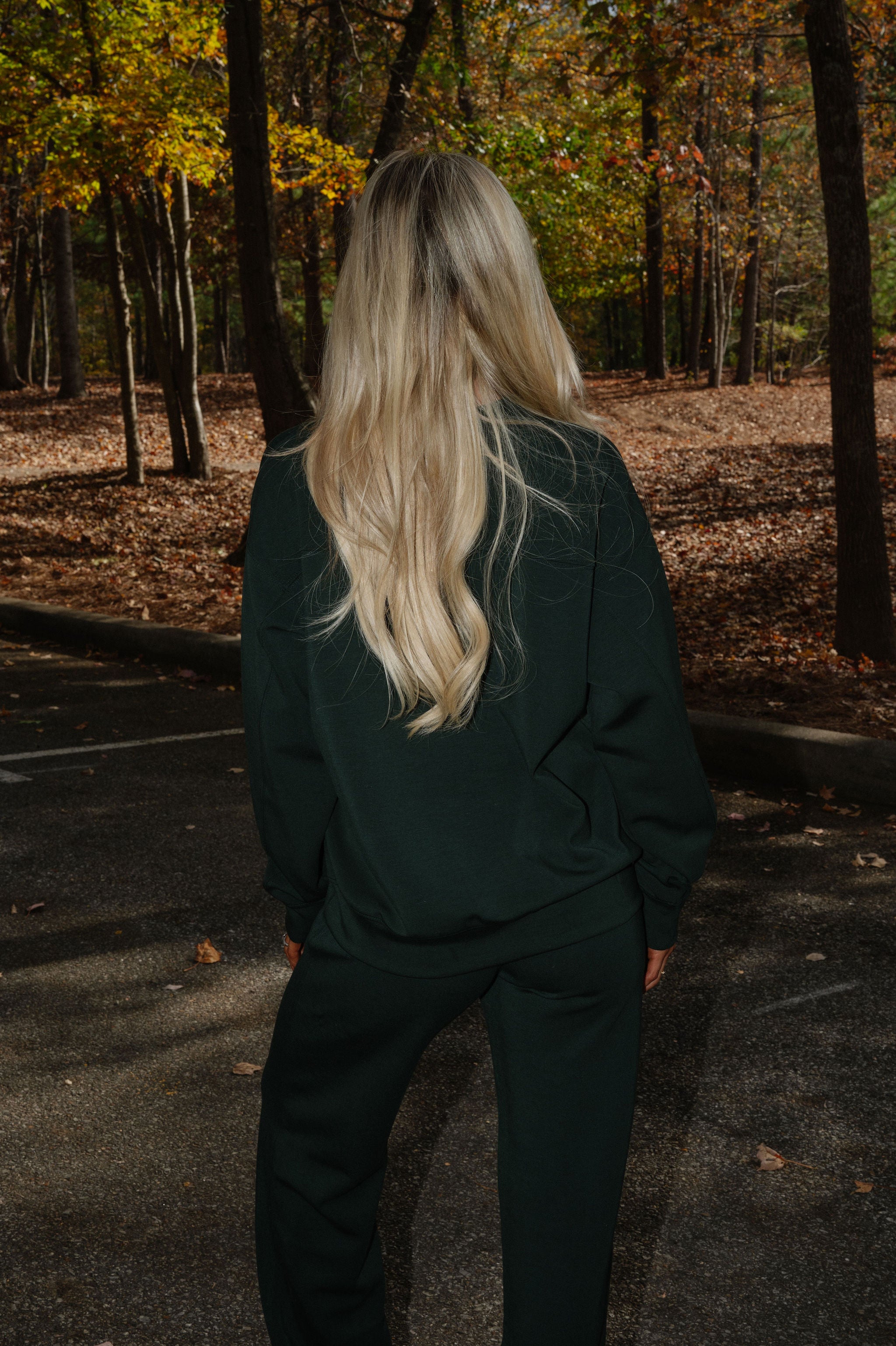 Nelson Scuba Pants Set-Dark Green