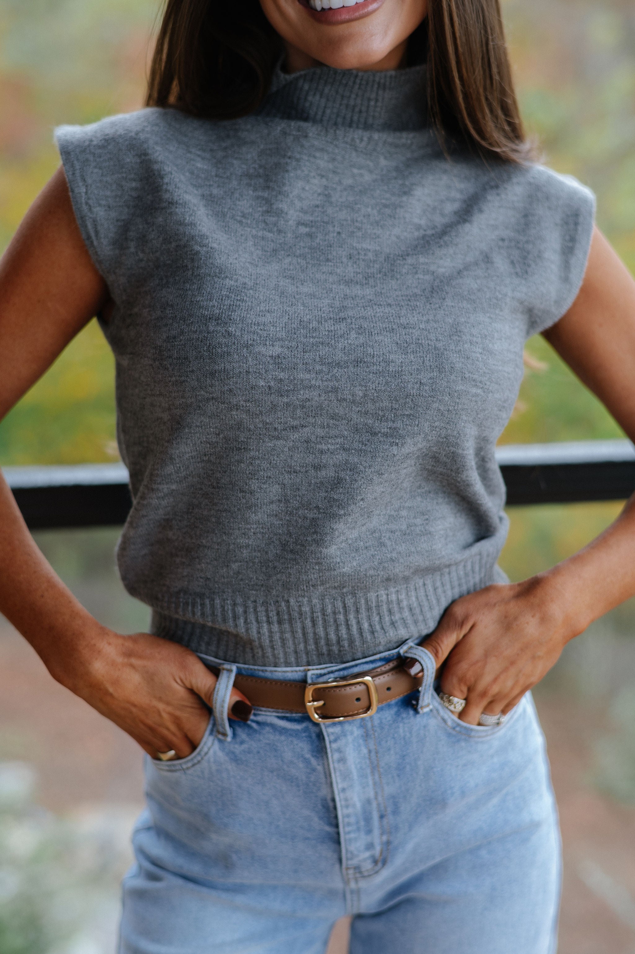 DOORBUSTER// Penny Sweater-Charcoal