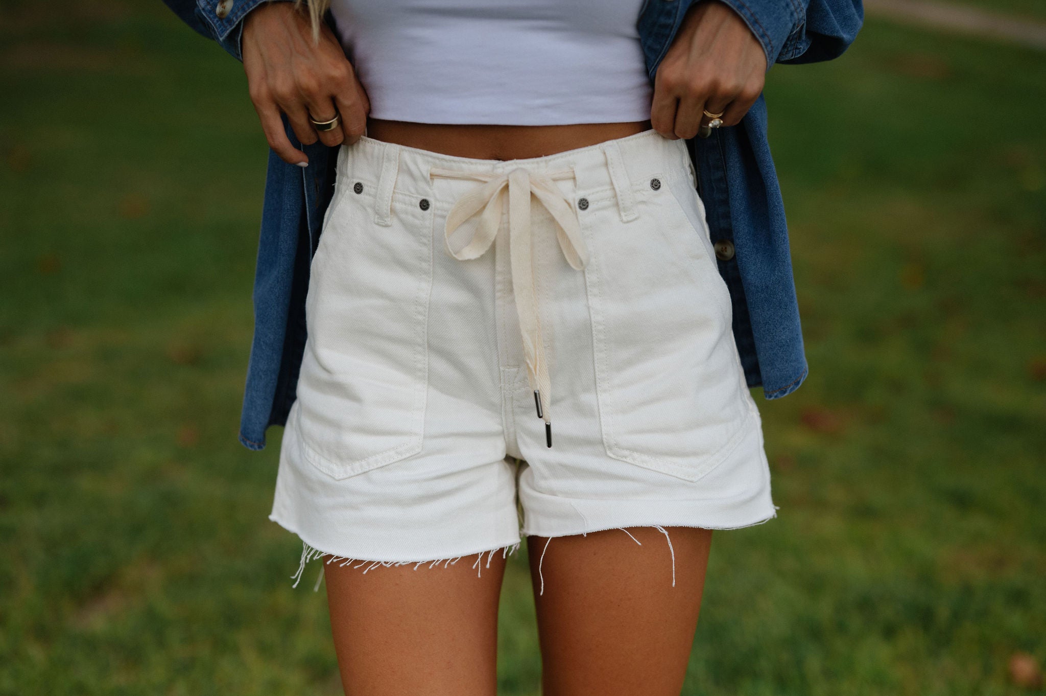 Vino Shorts-Pearl