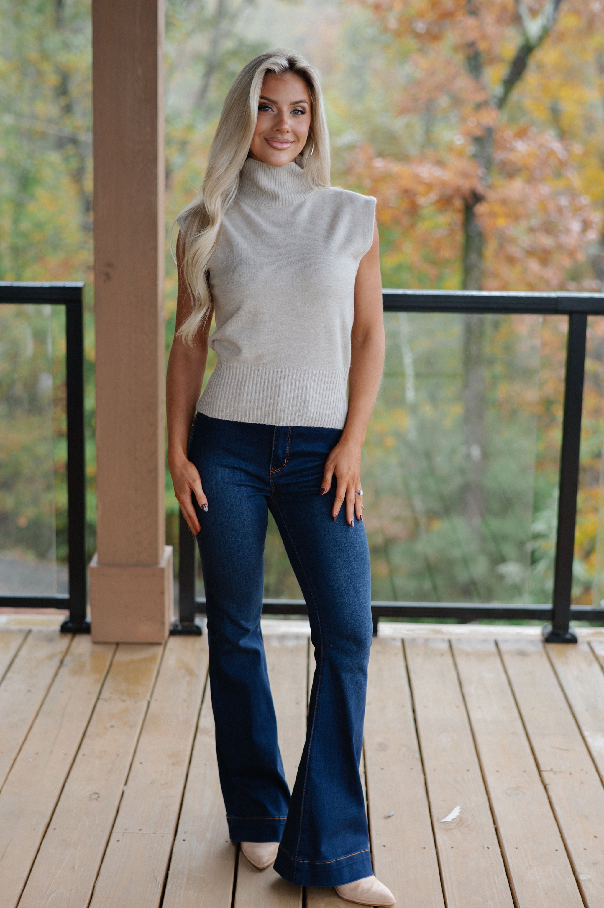 DOORBUSTER// Penny Sweater-Taupe