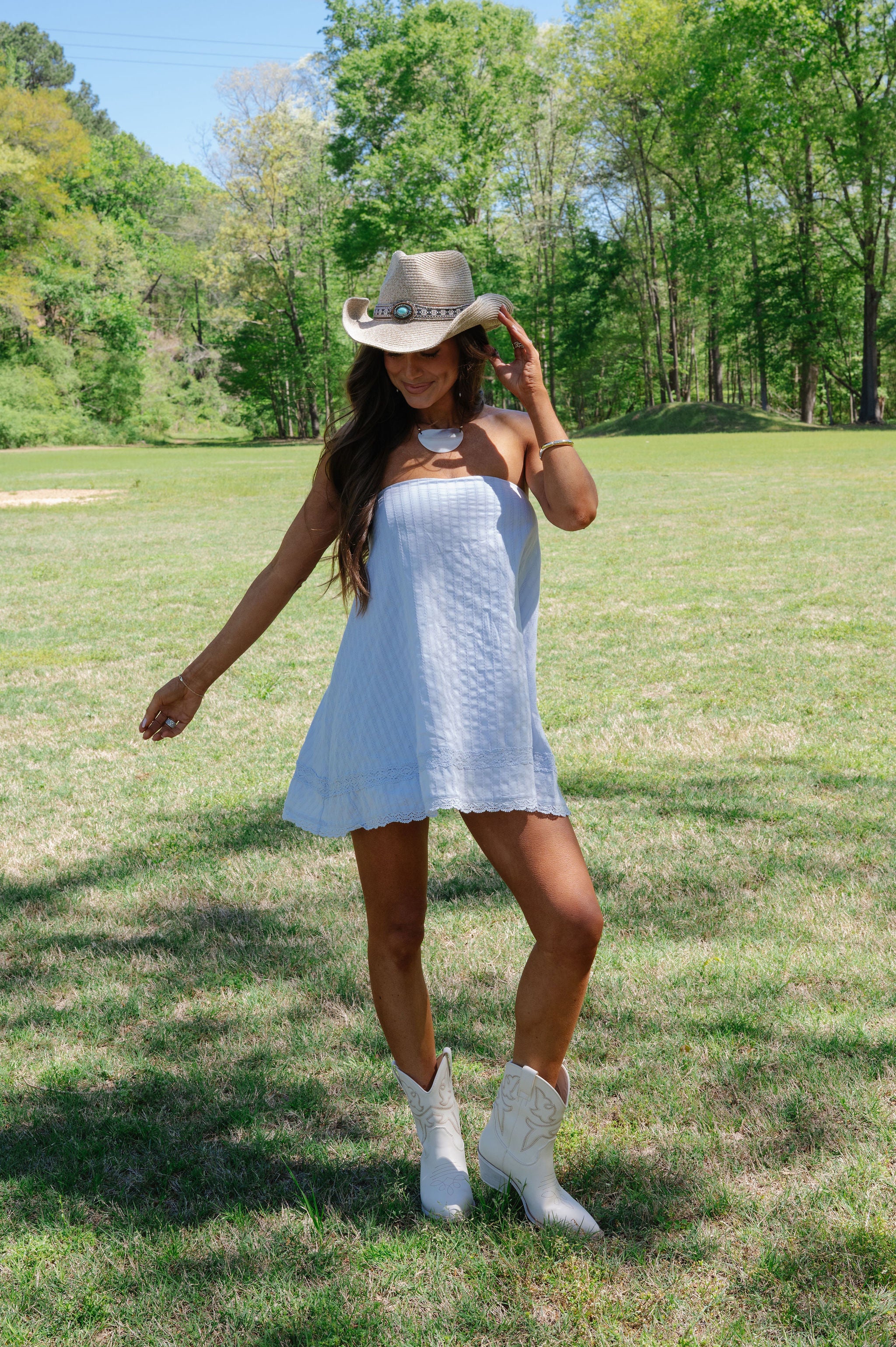 Archie Swing Mini Dress-Sky Way