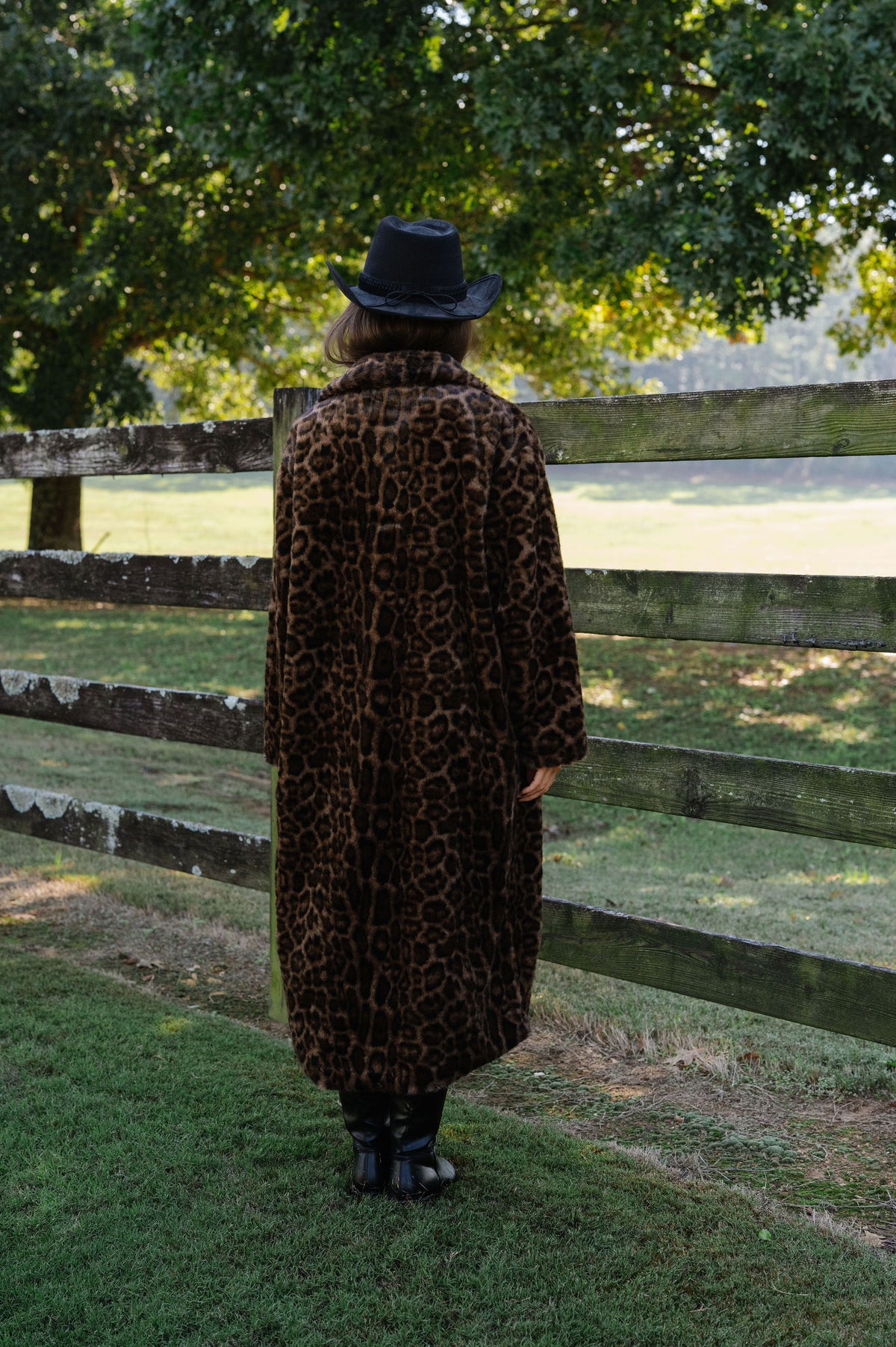 Leopard Print Faux Fur Jacket
