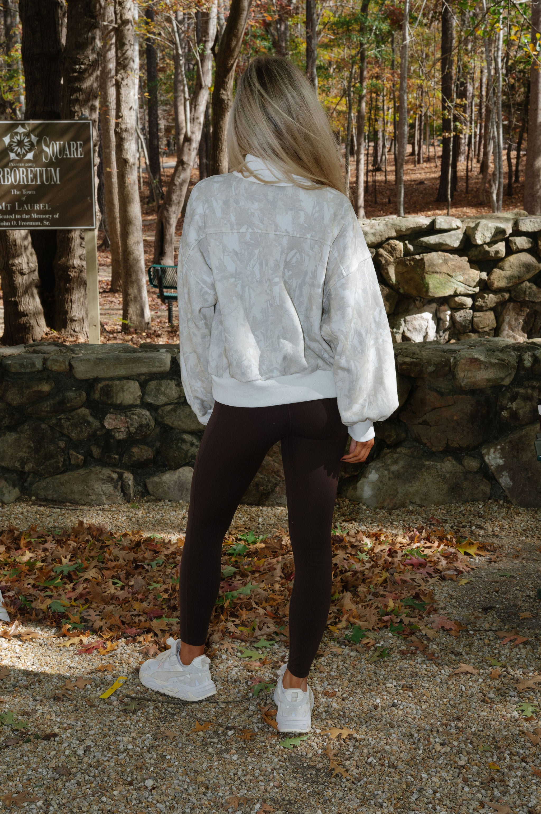 Camo Collared Half Zip Pullover