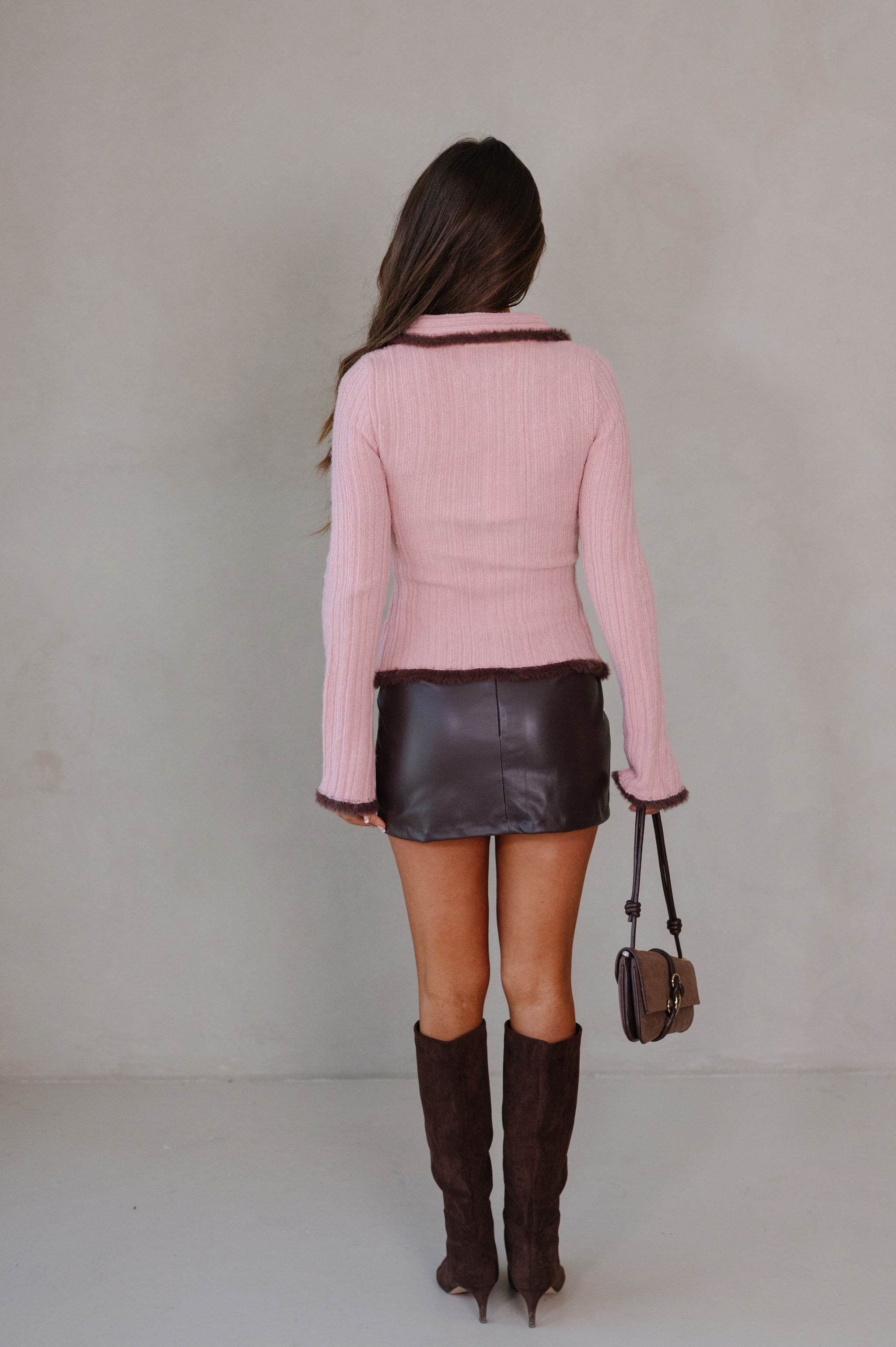 Jacquie Sweater-Pale Pink