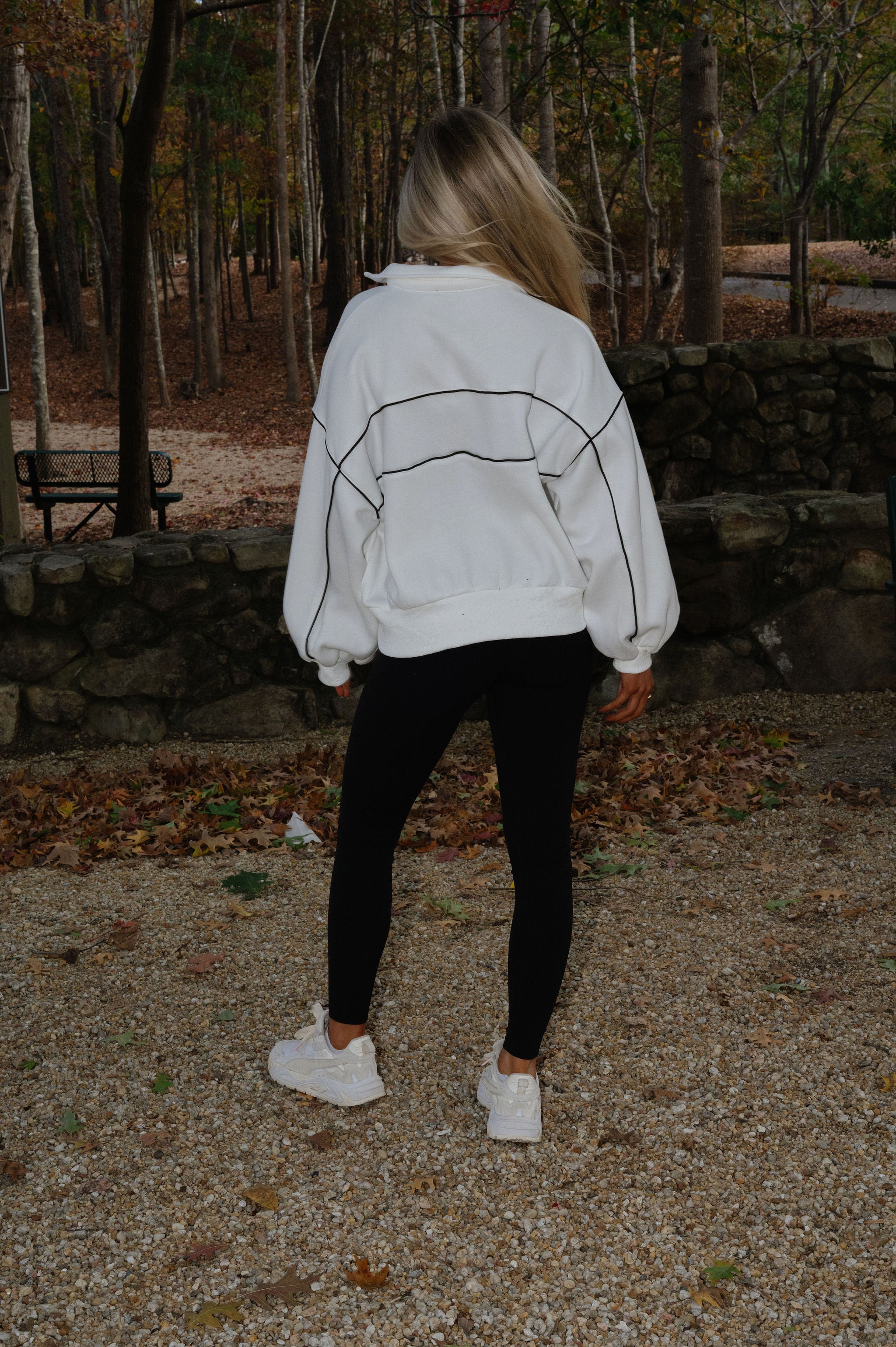 Ayla Contrast Piping Pullover