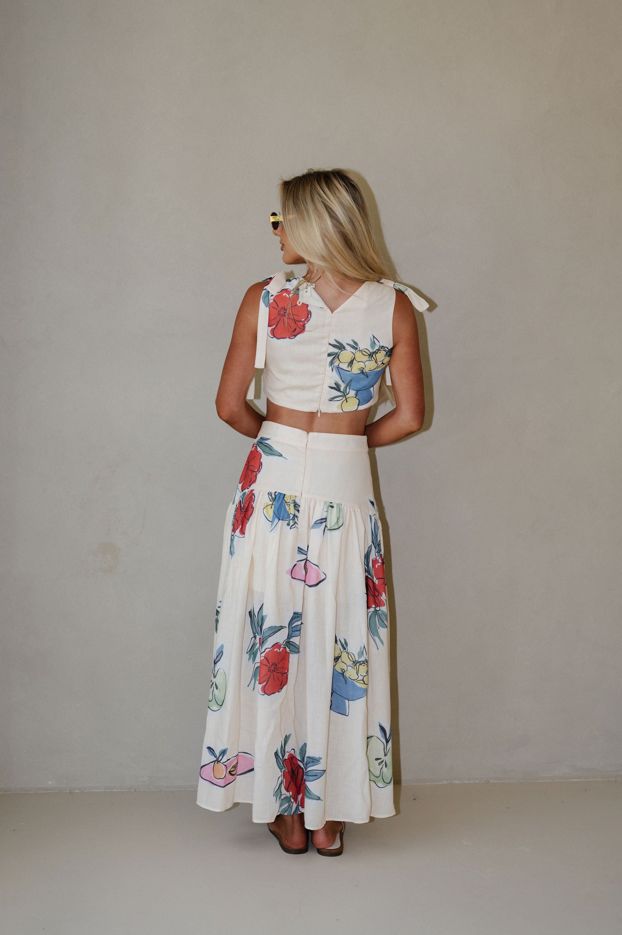 Amika Skirt Set-Natural