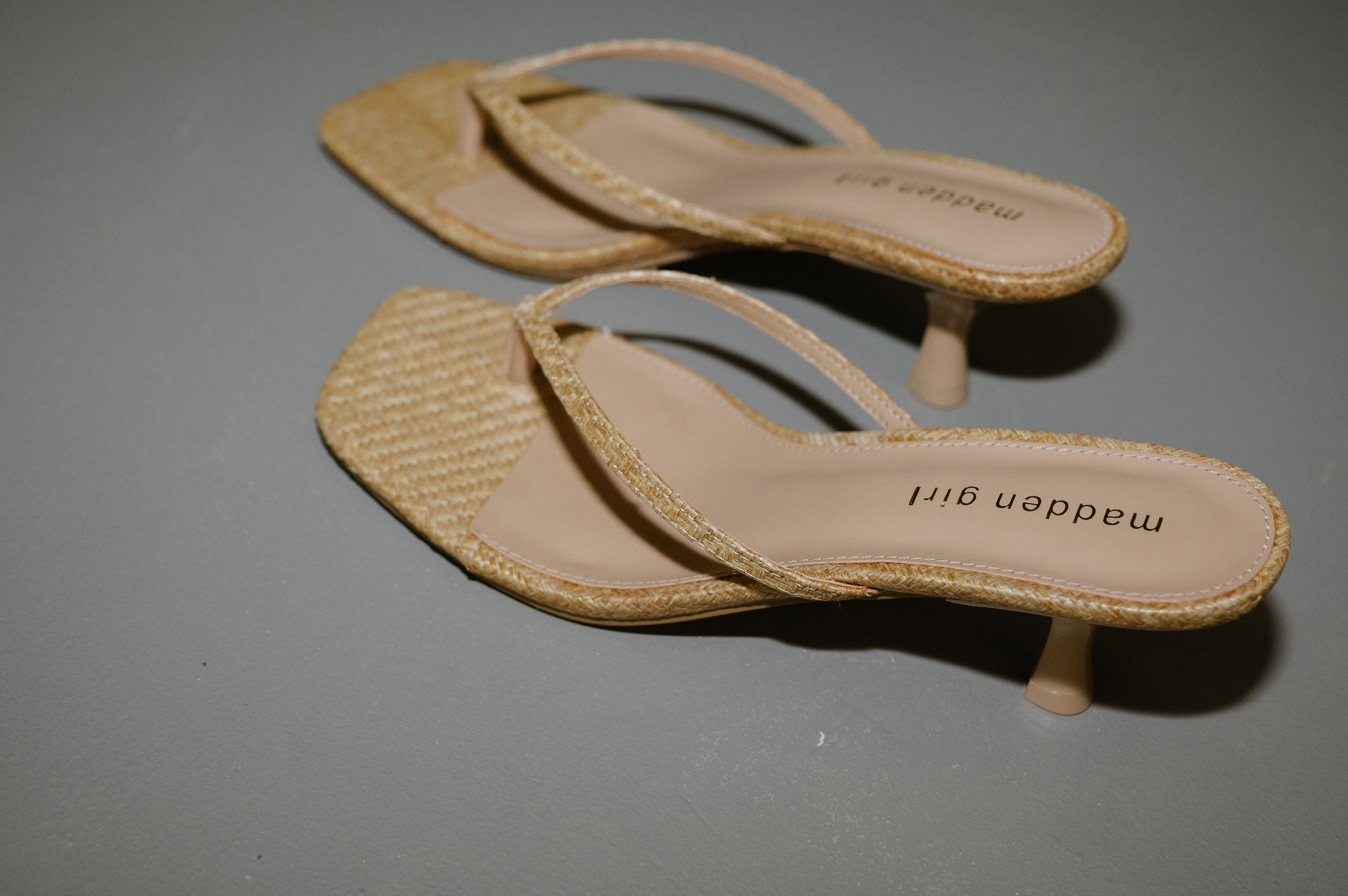 Charlenne Heel-Natural Raffia