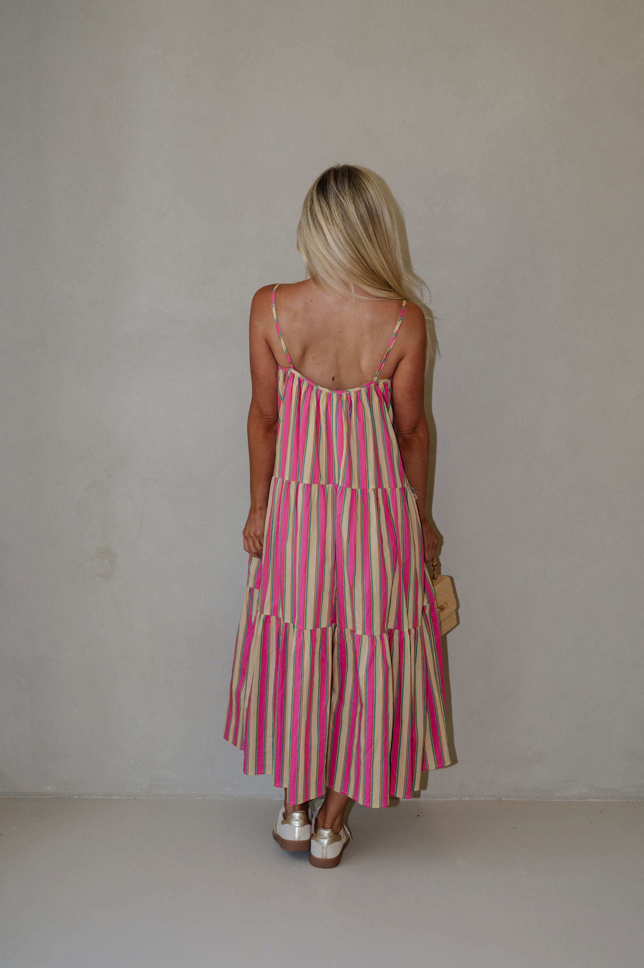 Shelly Striped Midi Dress