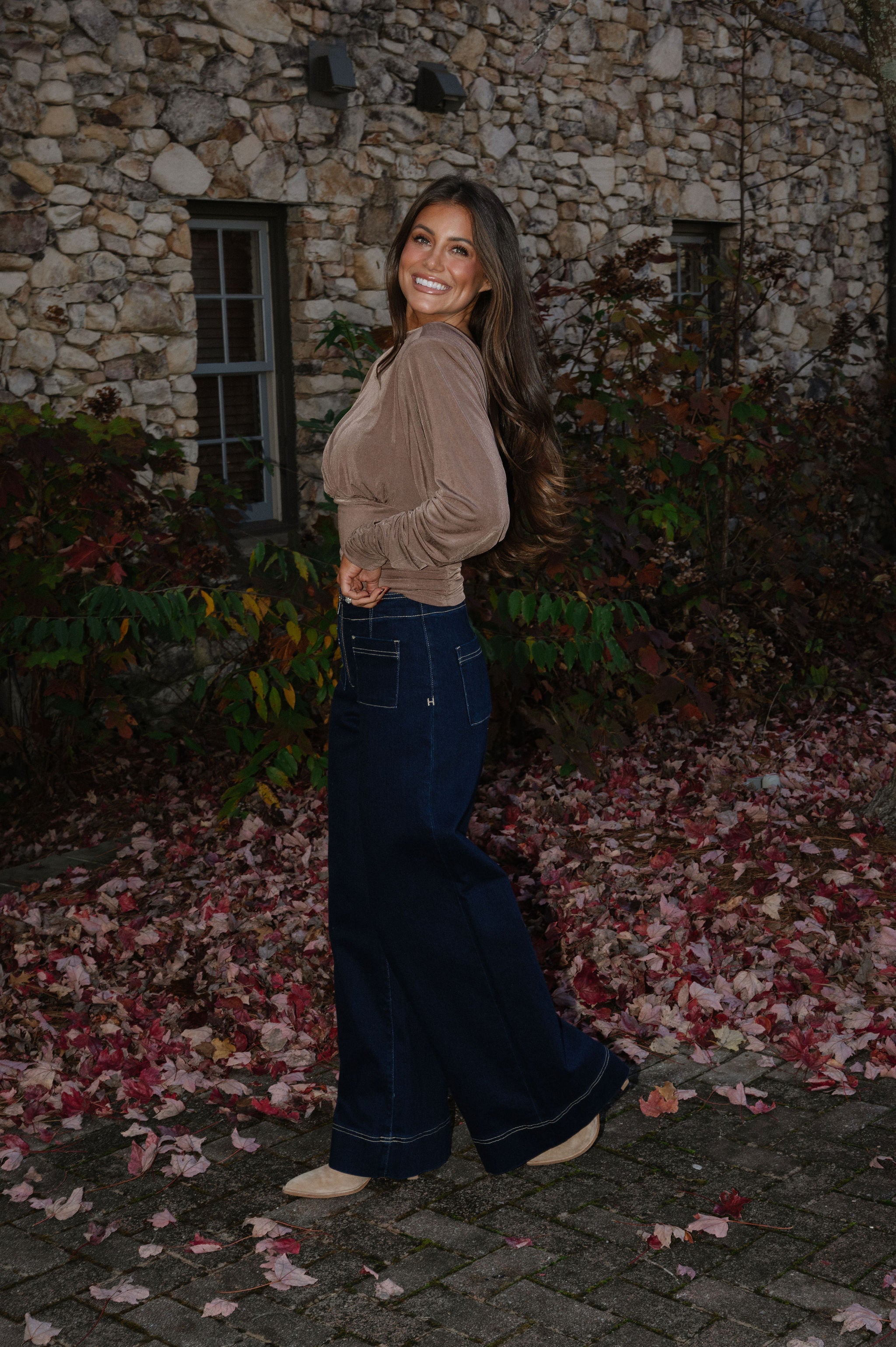 Rinse Wash Super Wide Leg Jean