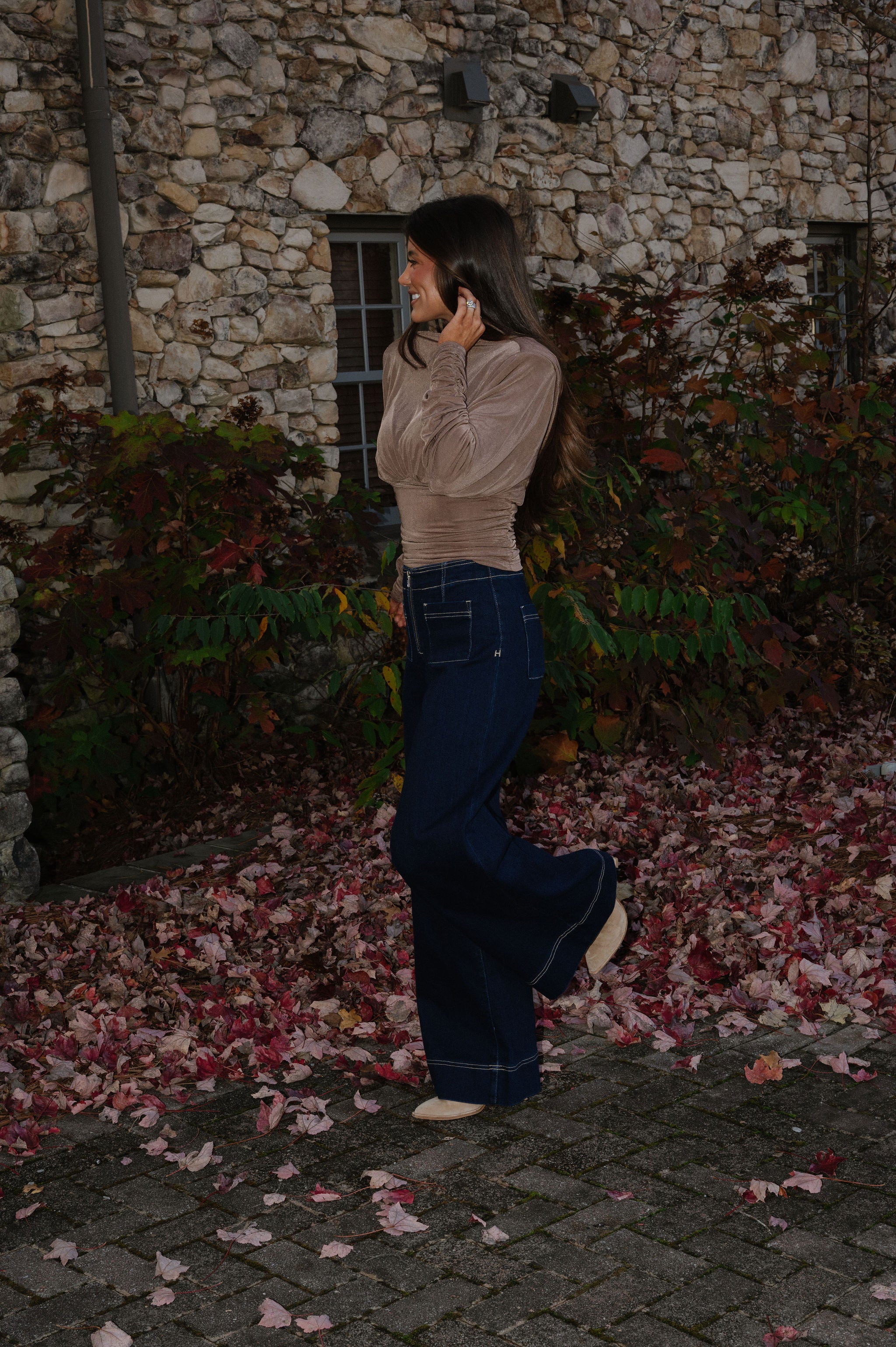 Rinse Wash Super Wide Leg Jean