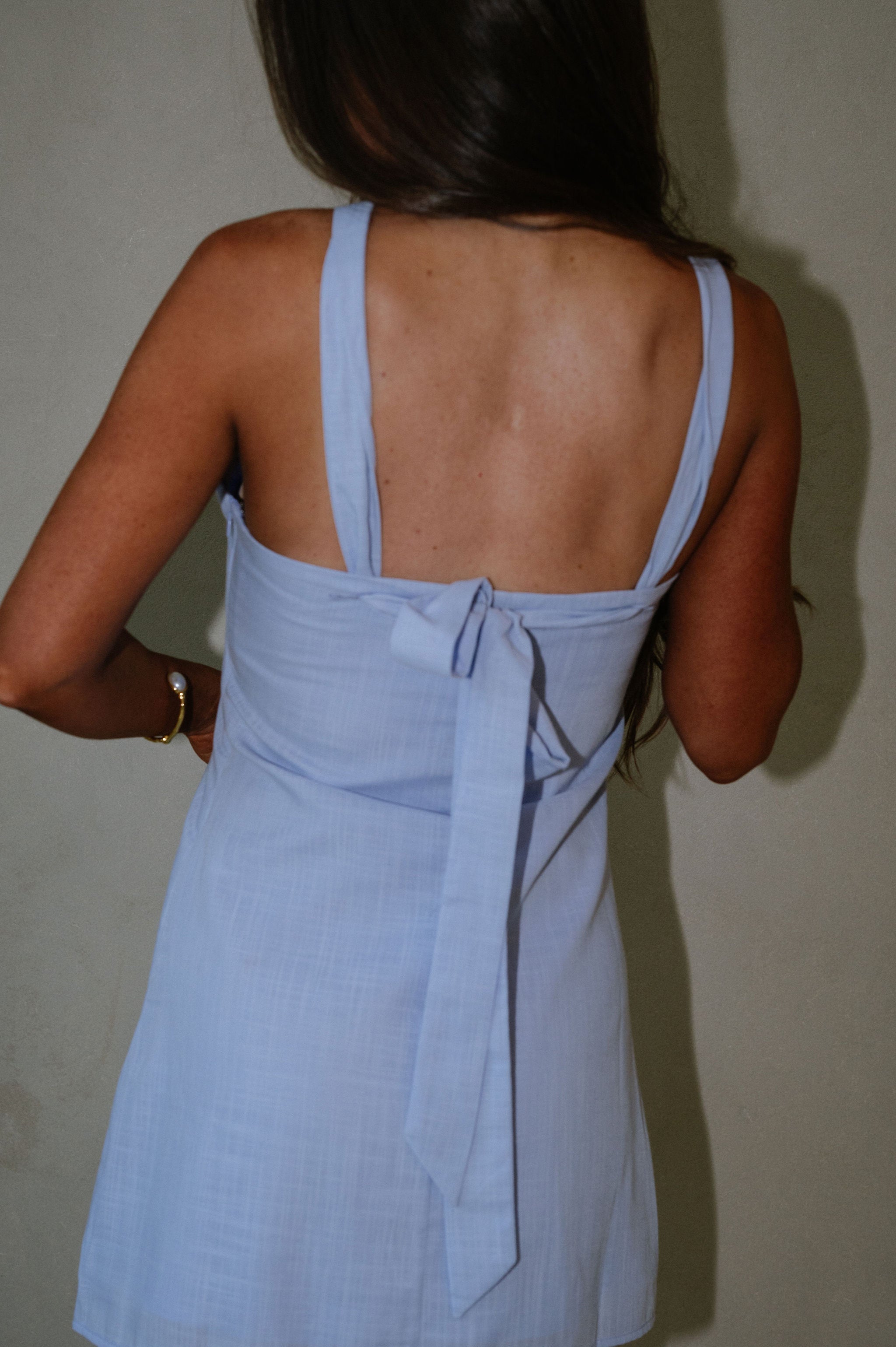 Eleanor Mini Dress-Lavender Blue