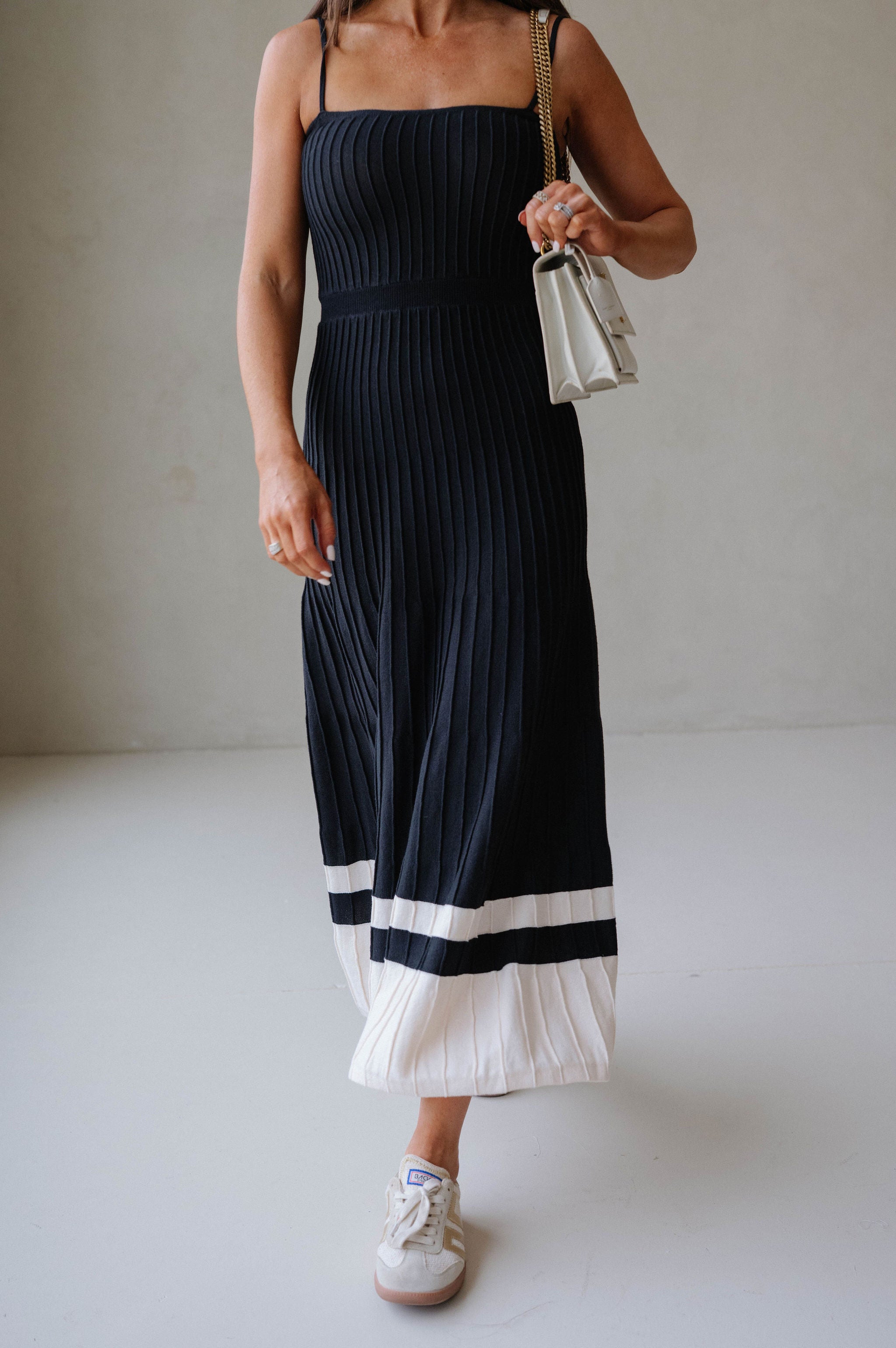 Kenzie Dress-Black/Ecru