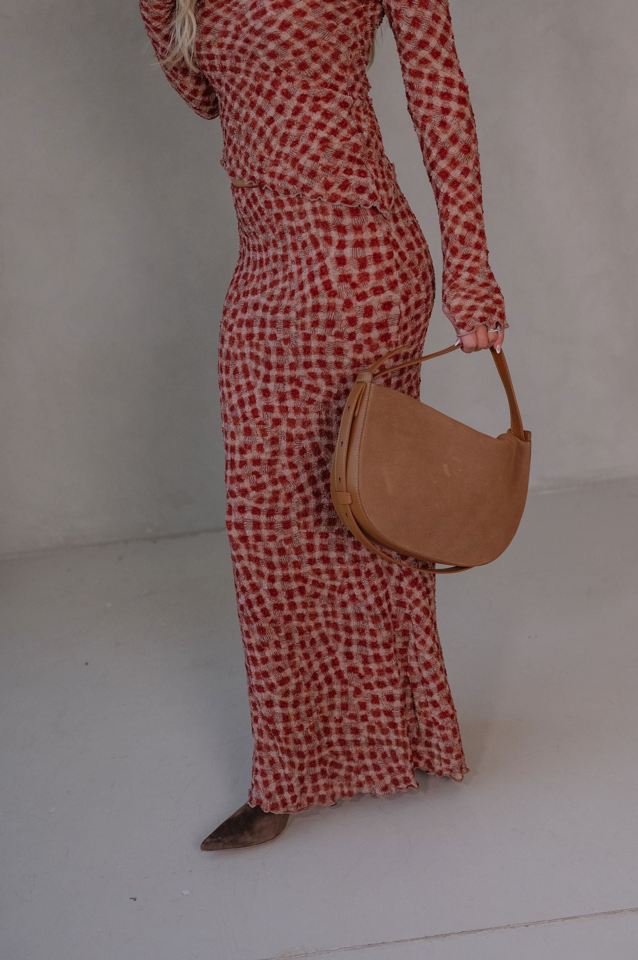 Scarlett Maxi Skirt Set-Cinnamon