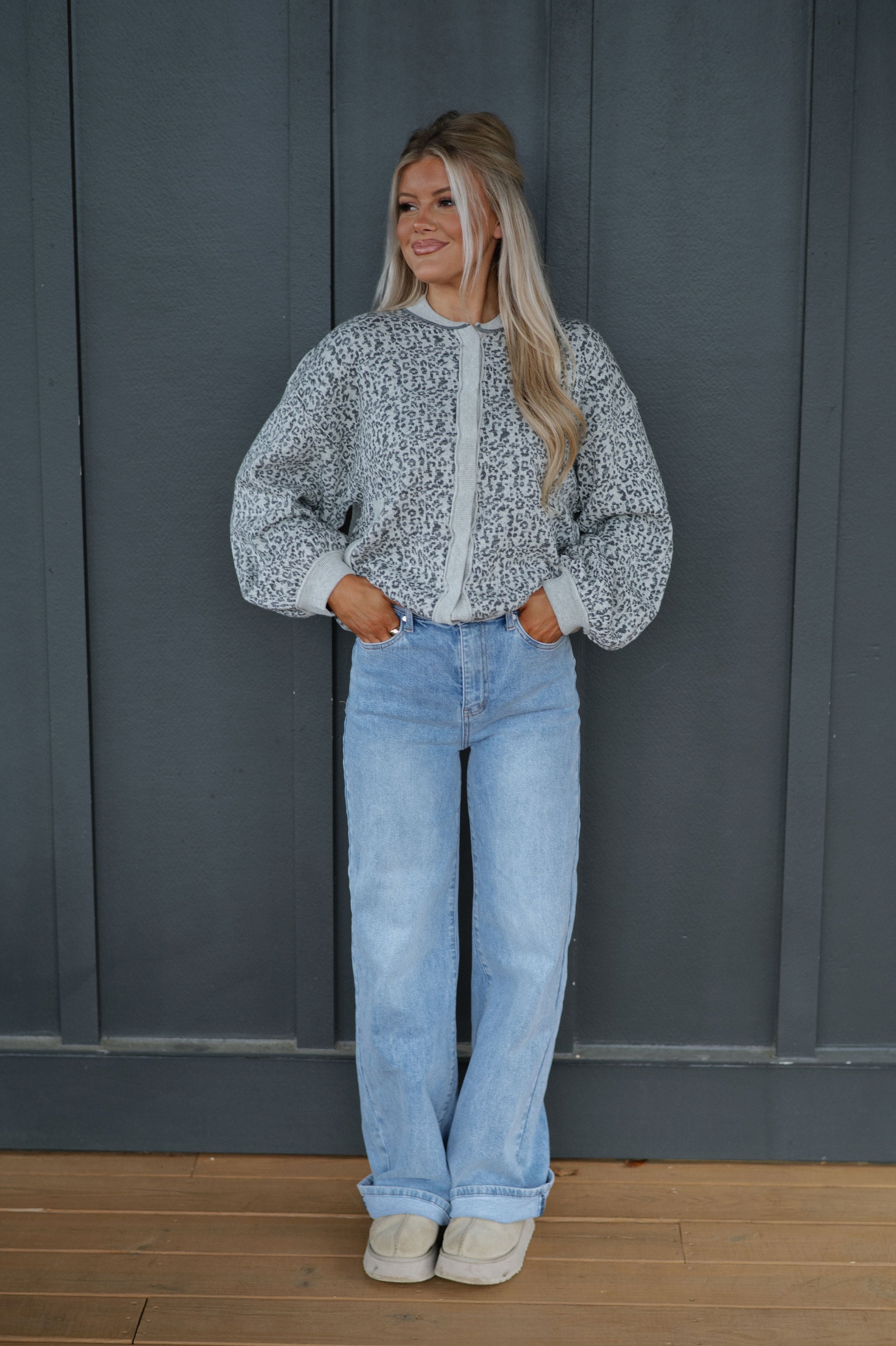 Cheetah Cardigan Sweater