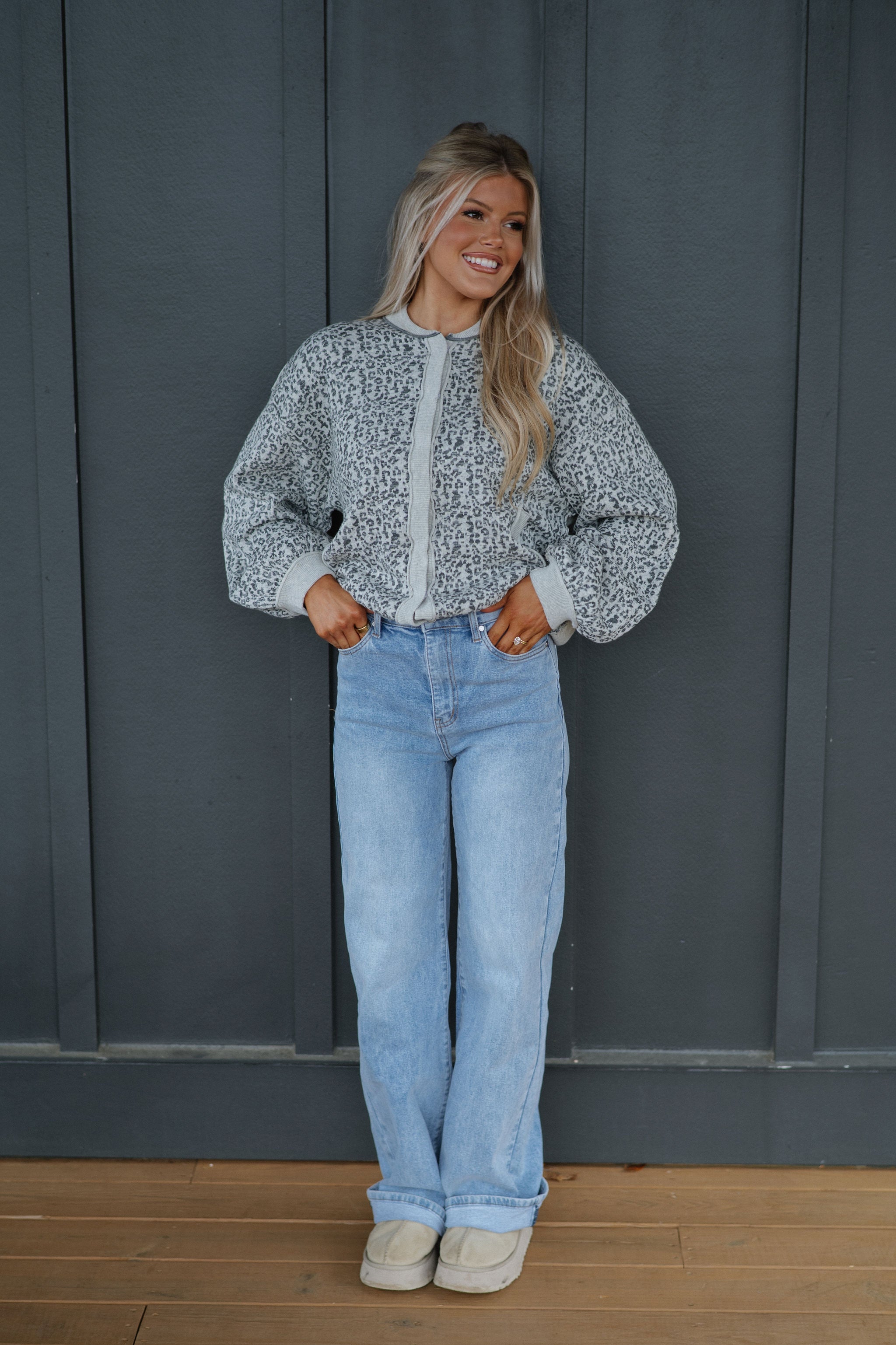 Cheetah Cardigan Sweater