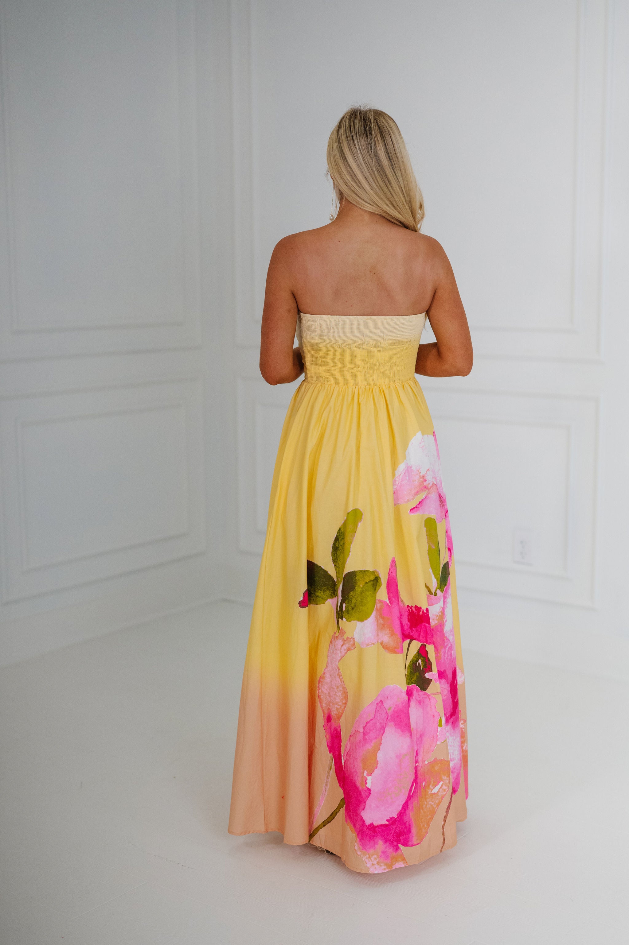Emmie Maxi Dress-Light Yellow