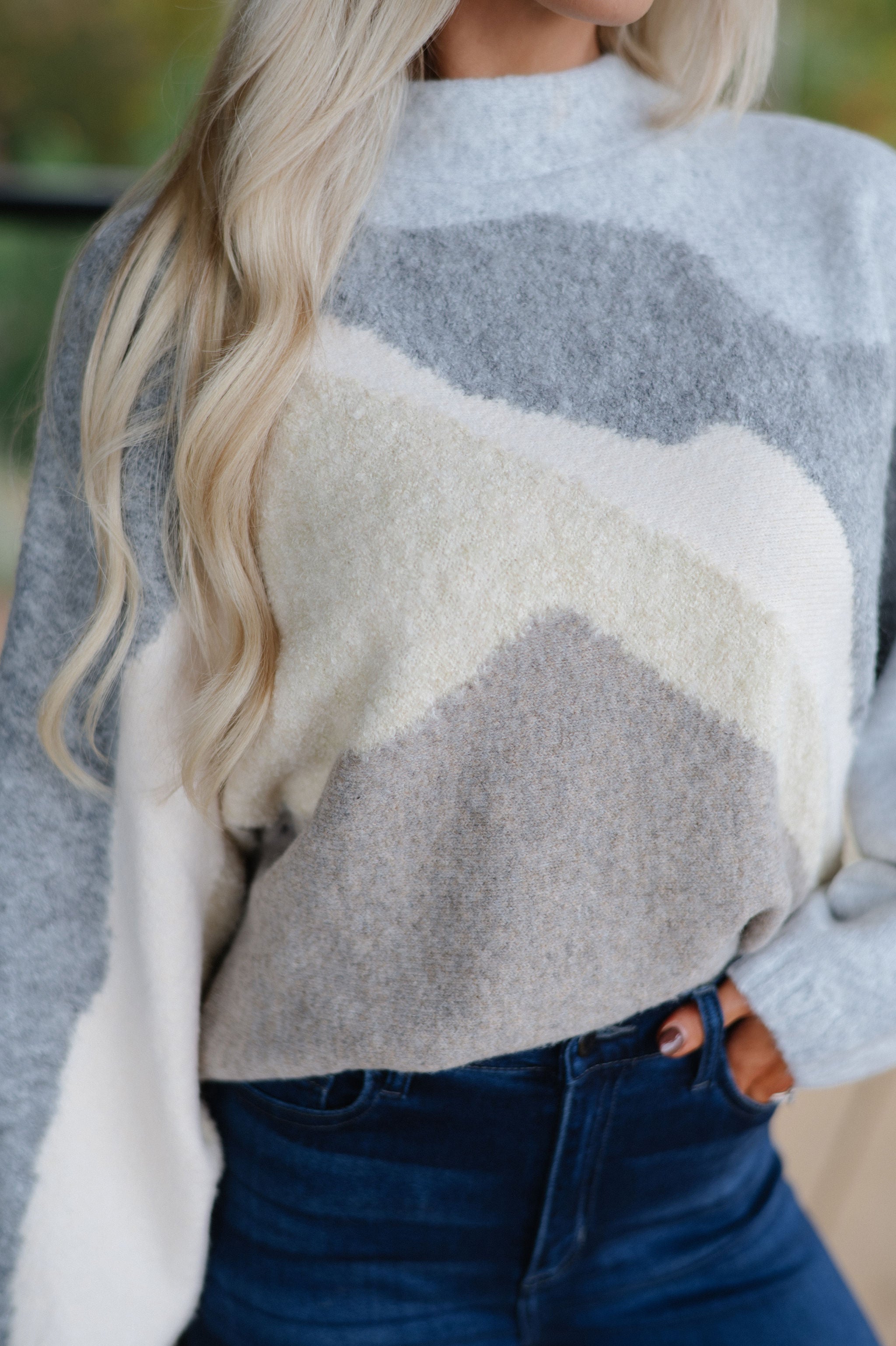 Perry Sweater-Grey/Tan