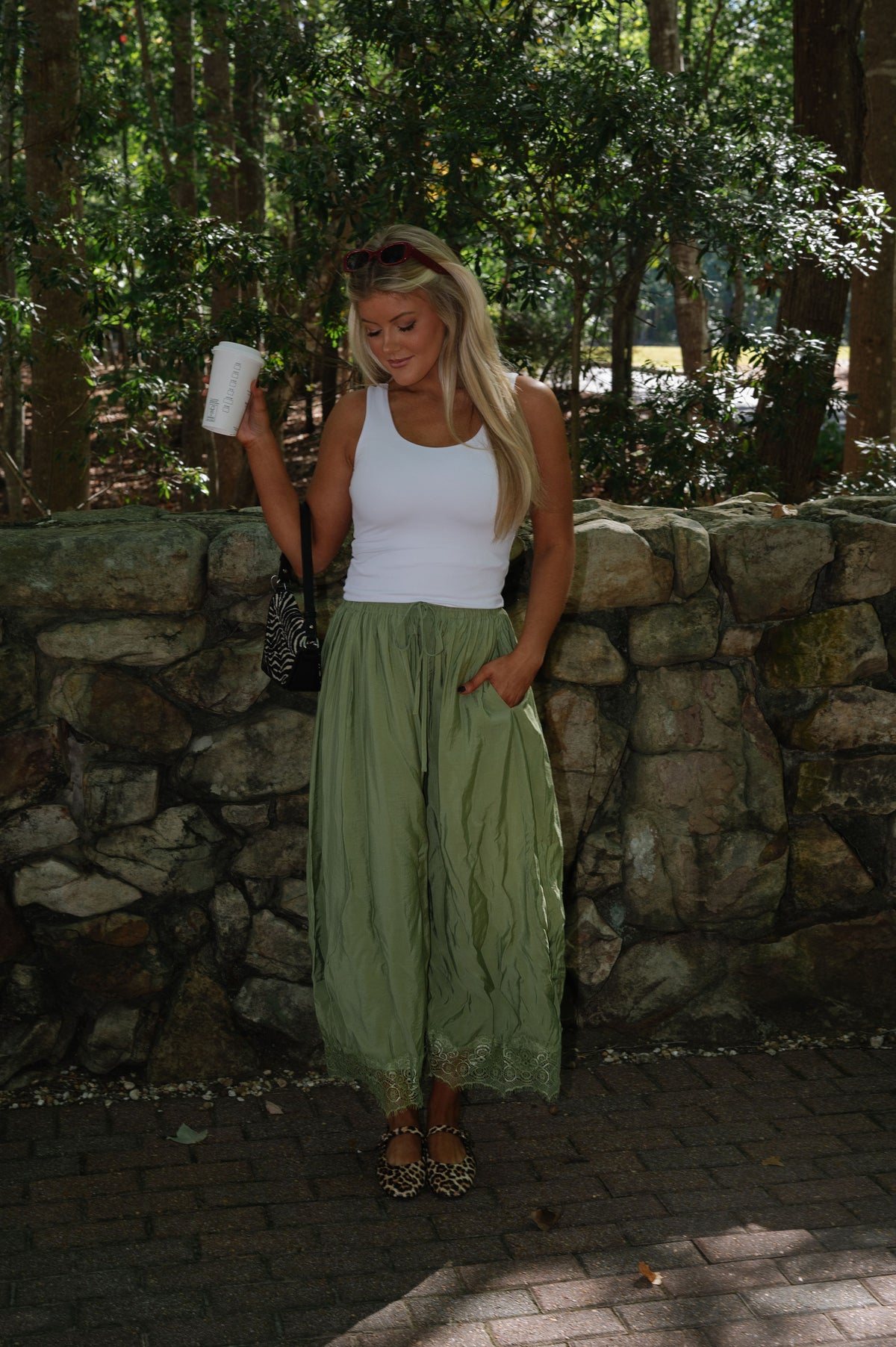 Zara Wide Leg Pants-Thyme