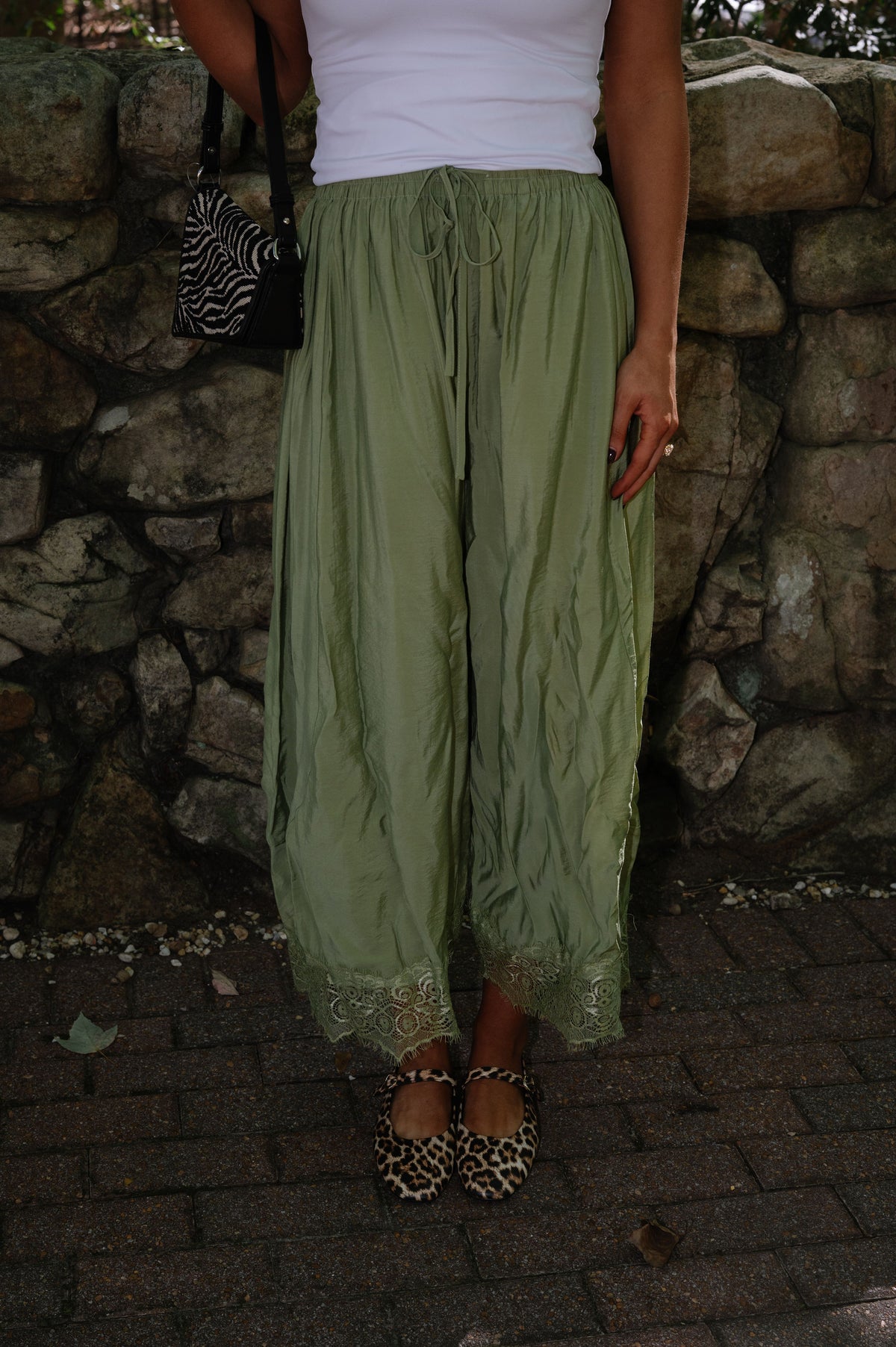 Zara Wide Leg Pants-Thyme
