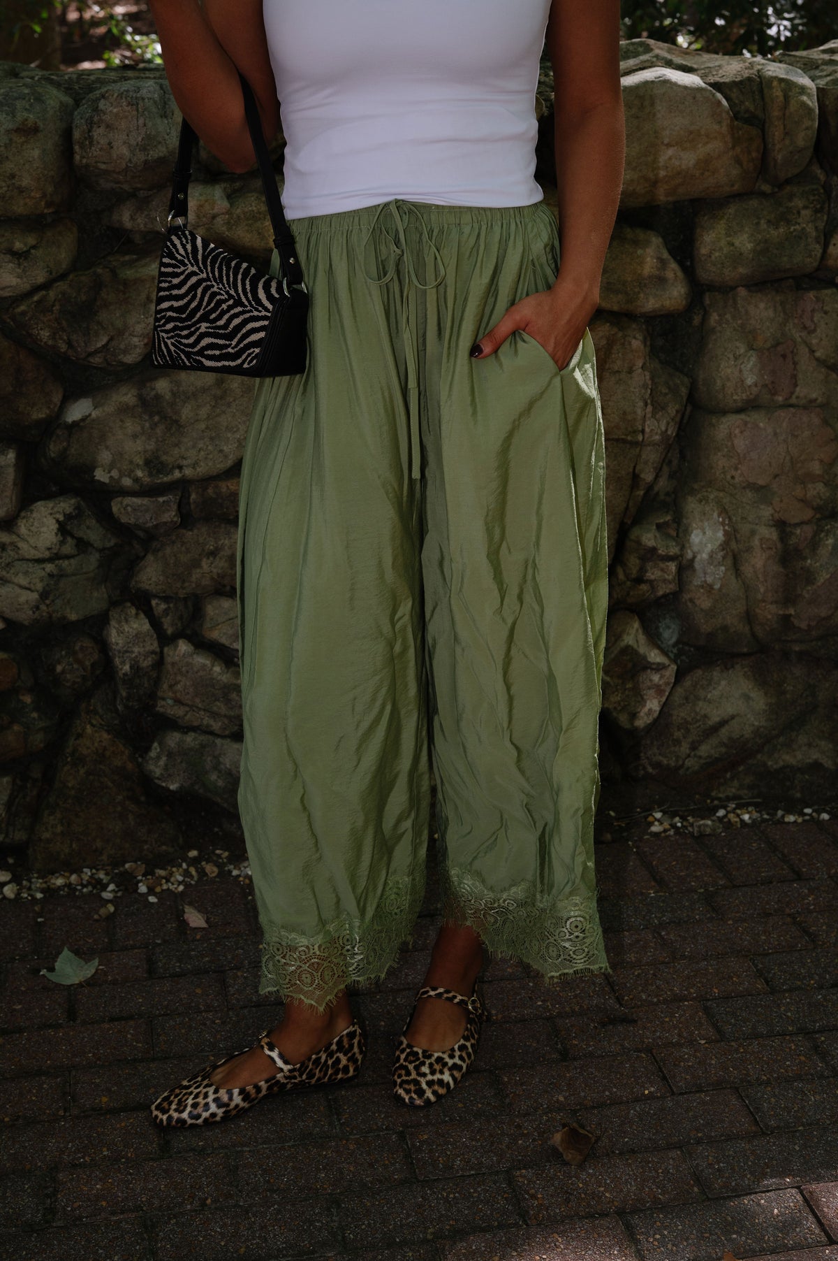 Zara Wide Leg Pants-Thyme