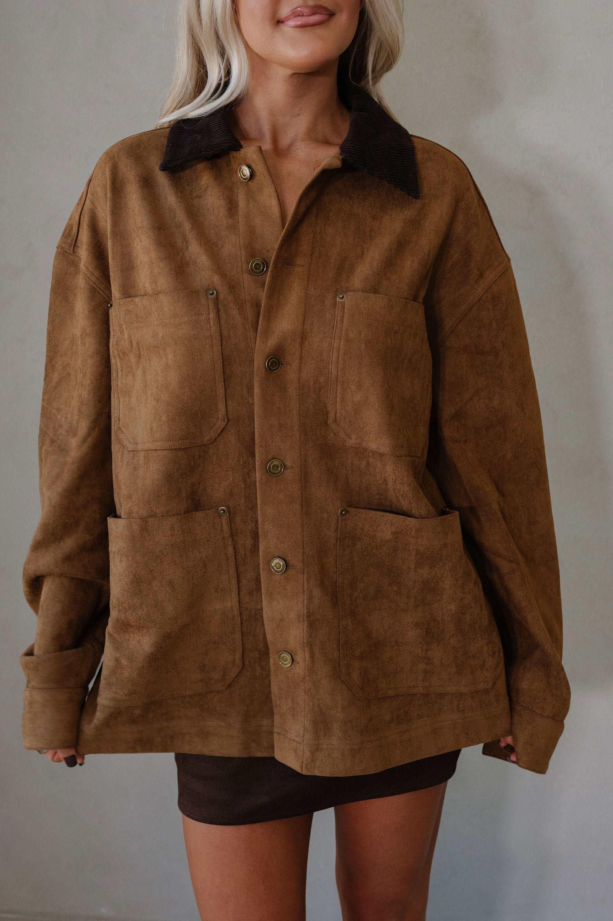 Puckett Suede Jacket-Camel