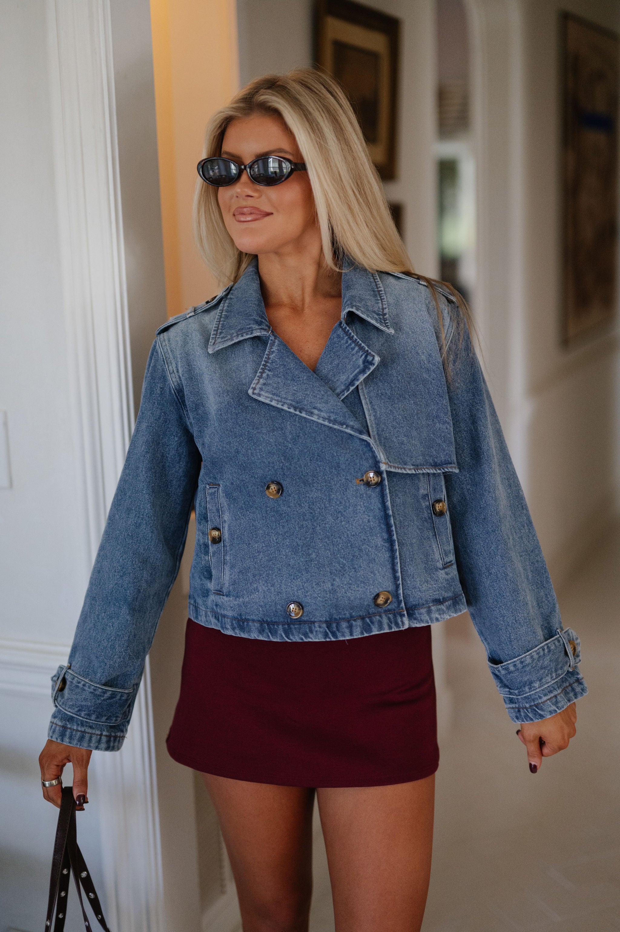 Marie Cropped Denim Jacket
