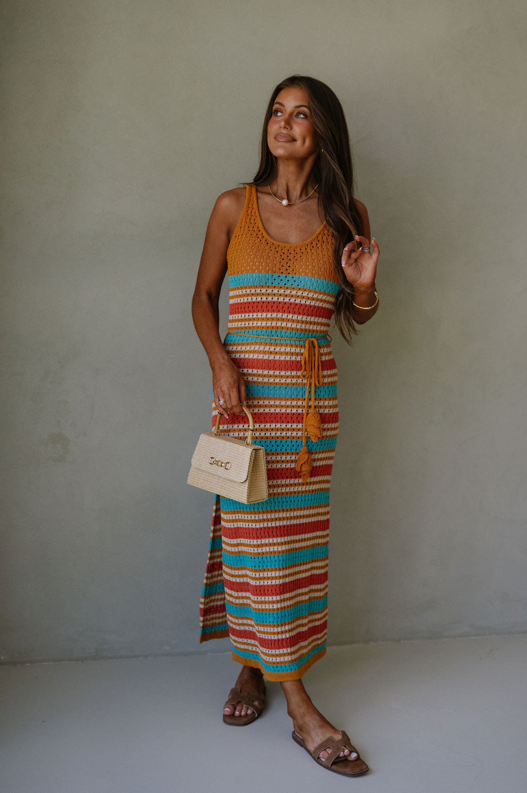 Leighton Striped Cover Up Dress