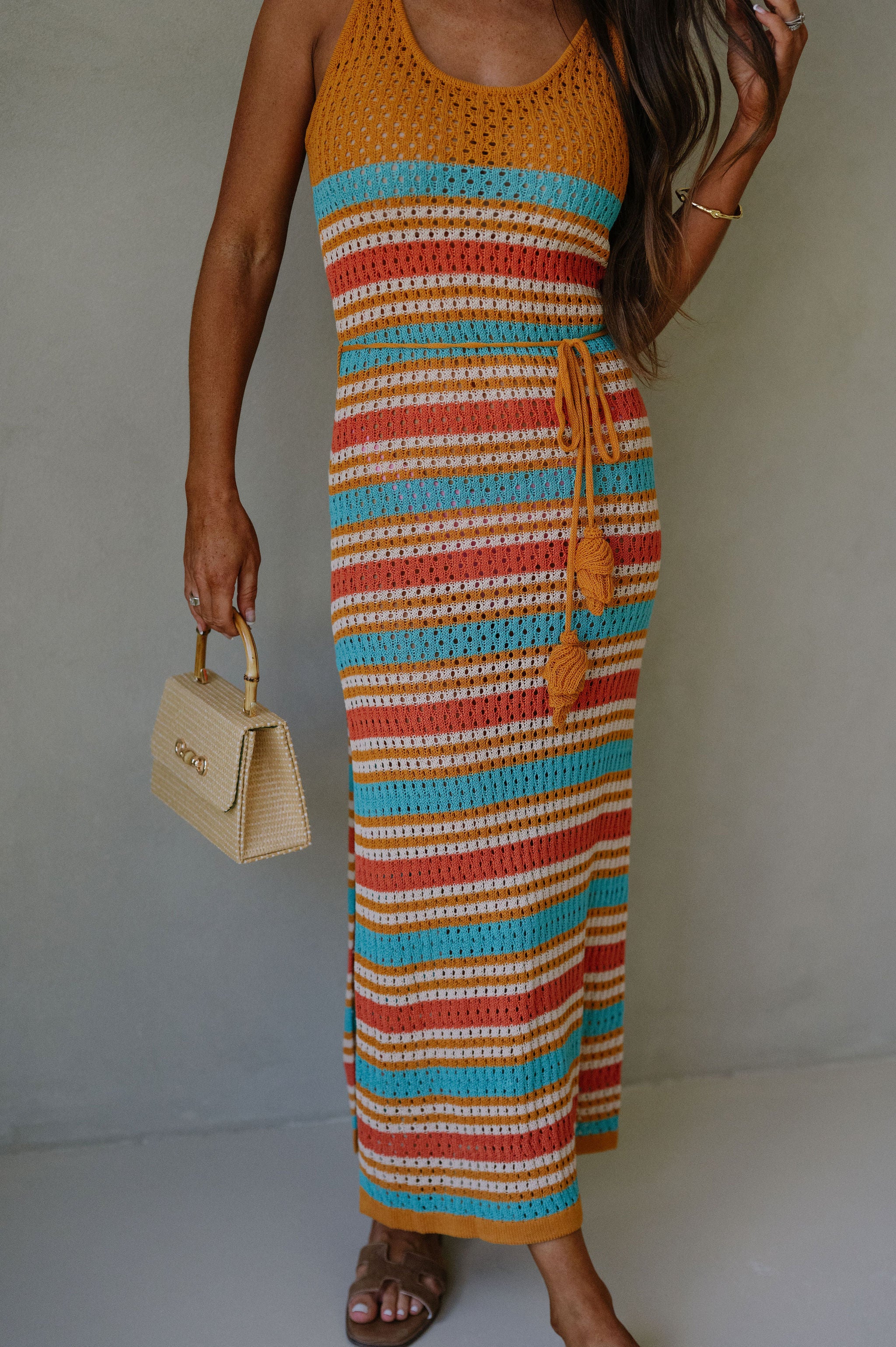 Leighton Striped Cover Up Dress