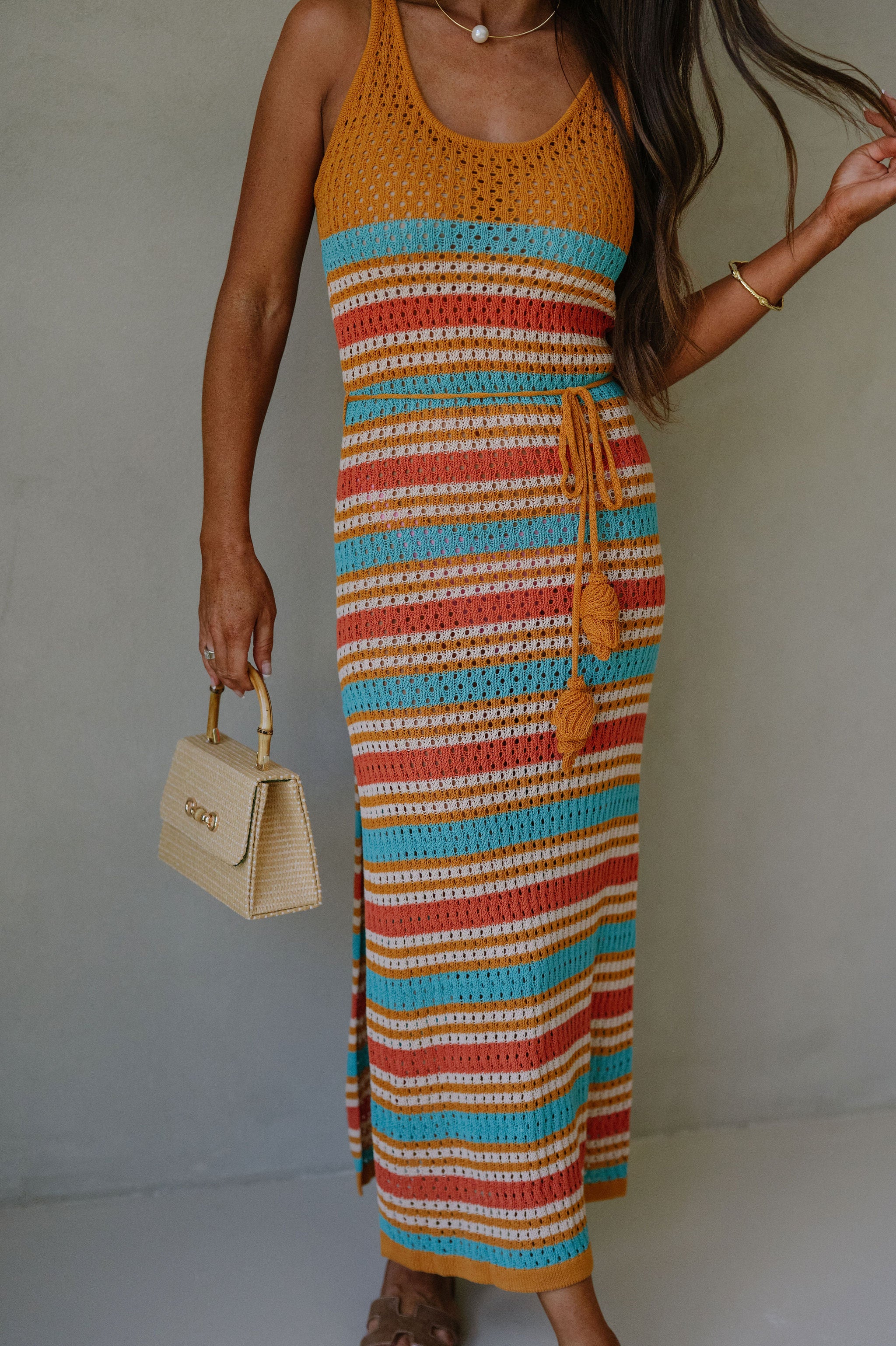 Leighton Striped Cover Up Dress