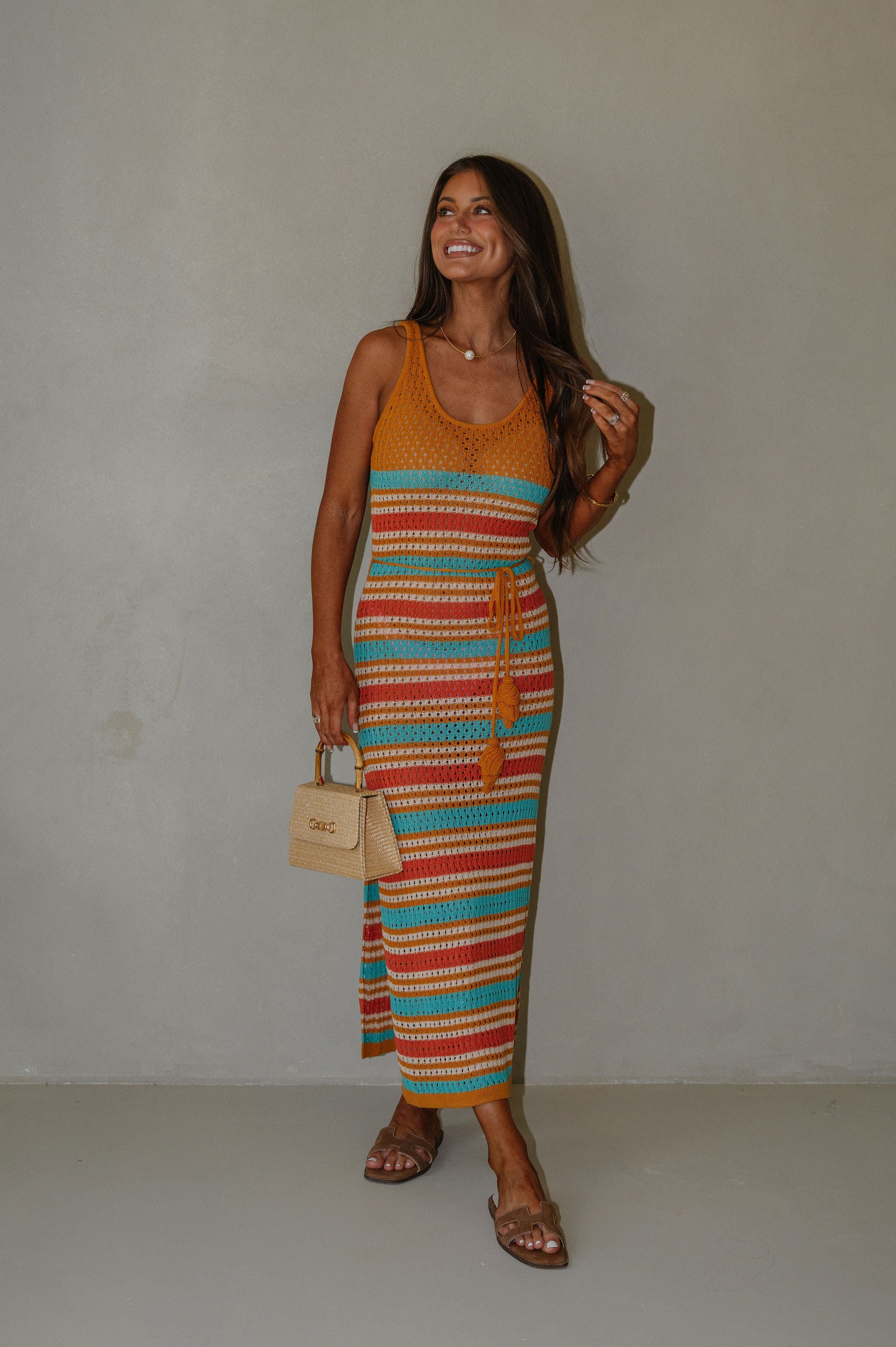 Leighton Striped Cover Up Dress